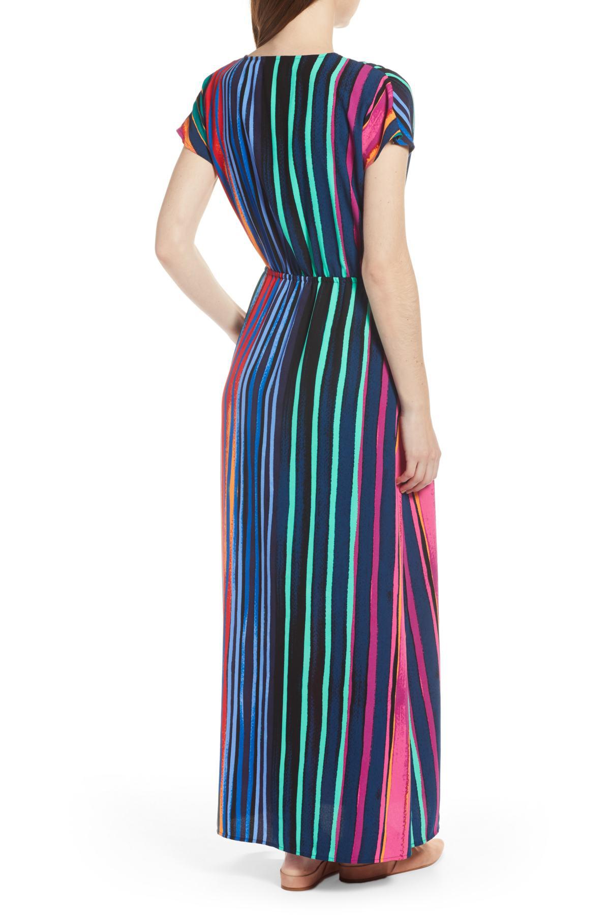 halogen v neck maxi dress
