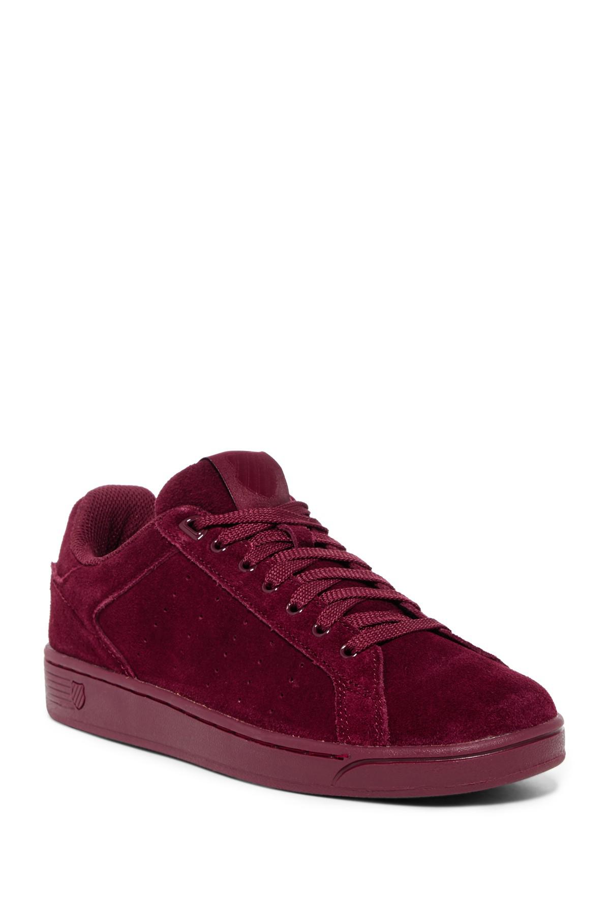 k swiss burgundy