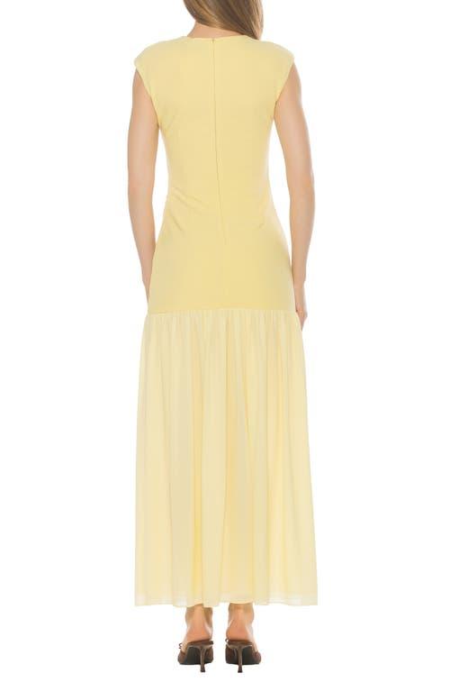 chinese dress ladies Alexia Admor Women's Yesenia Crewneck Maxi Dress, Beige, 8