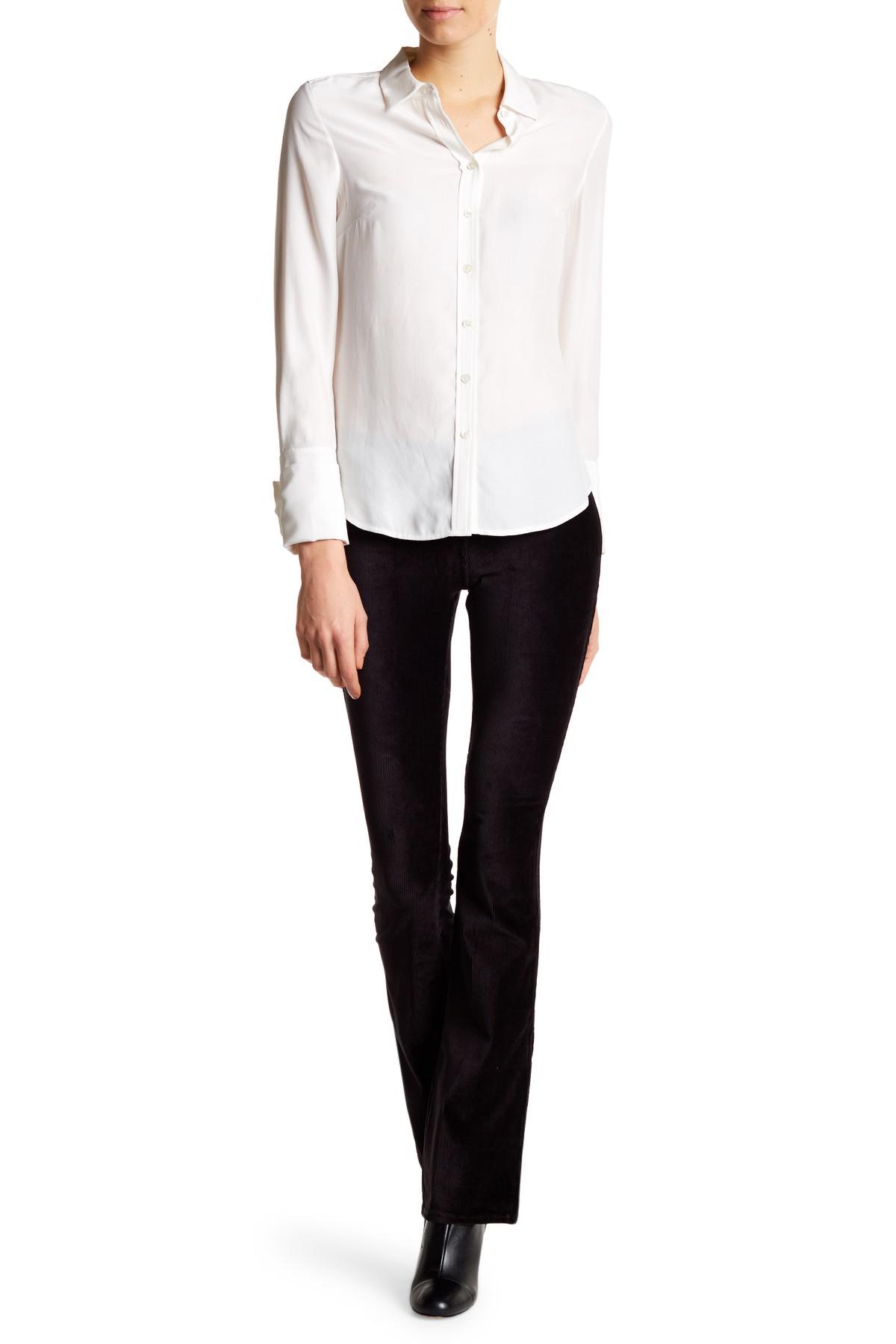 Hue Corduroy Bootcut Leggings in Black 