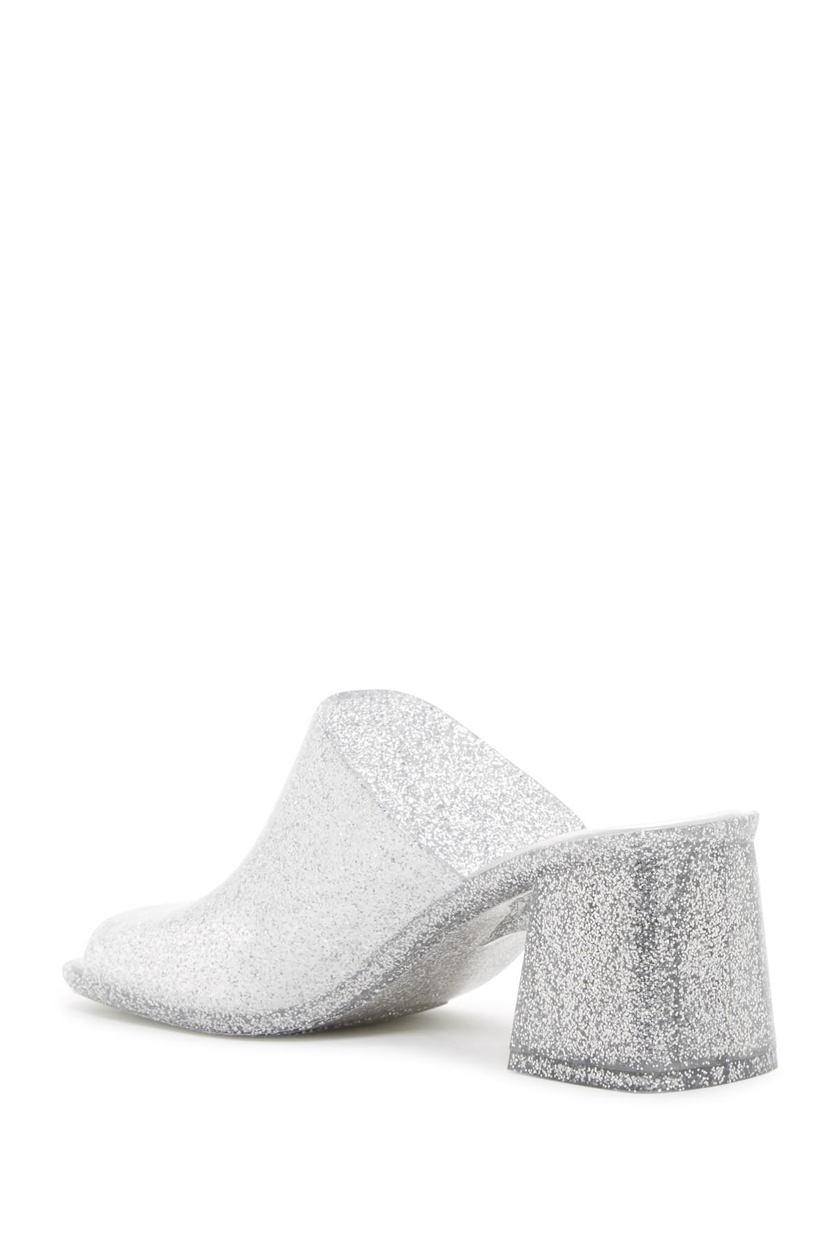 jeffrey campbell petra jelly block heel mule