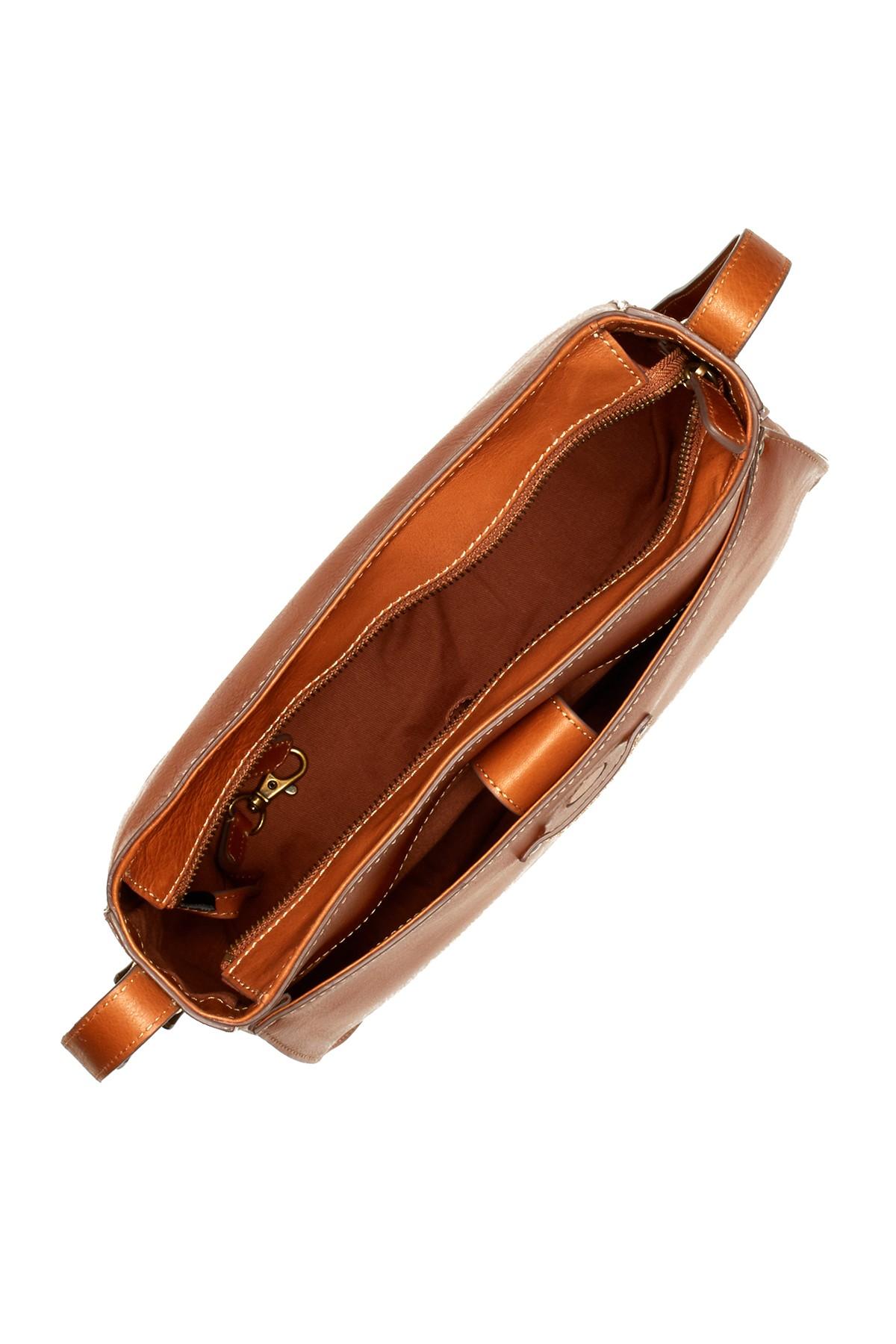 Frye olivia large leather crossbody bag sale