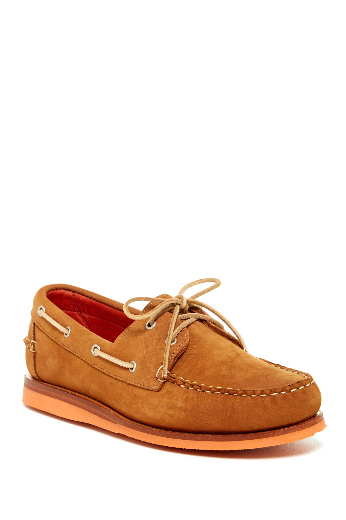 Allen Edmonds Leather South Shore Boat Shoe in Tan (Brown) for Men - Lyst