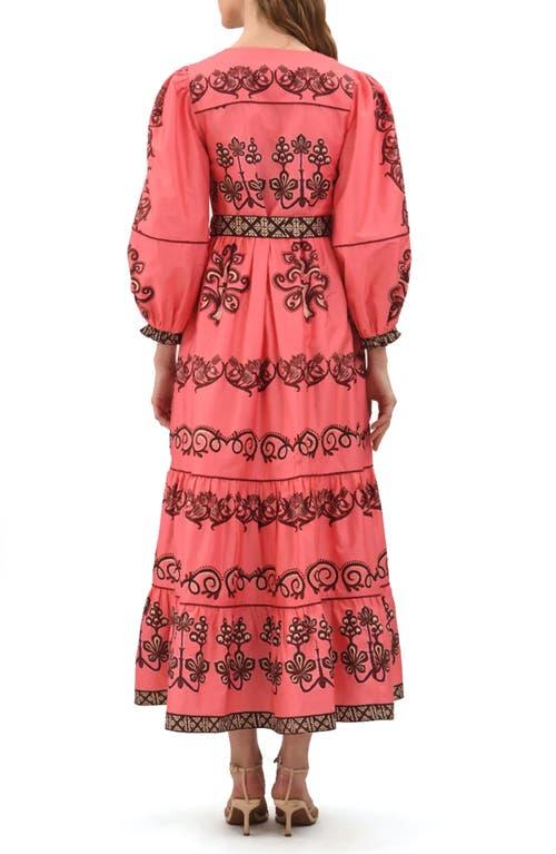 celina moon long sleeve floral maxi dress celina moon dress CELINA MOON Long Sleeve Floral Maxi Dress With Belt VinNews Recommendations-parroquiadesanalbertomagno.com