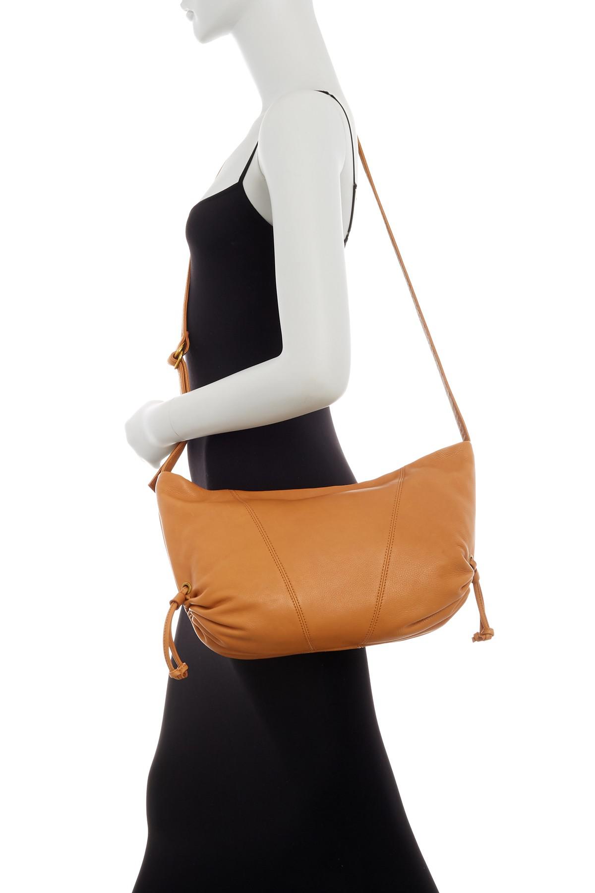 Hobo Maple Leather Crossbody Bag in Black - Lyst