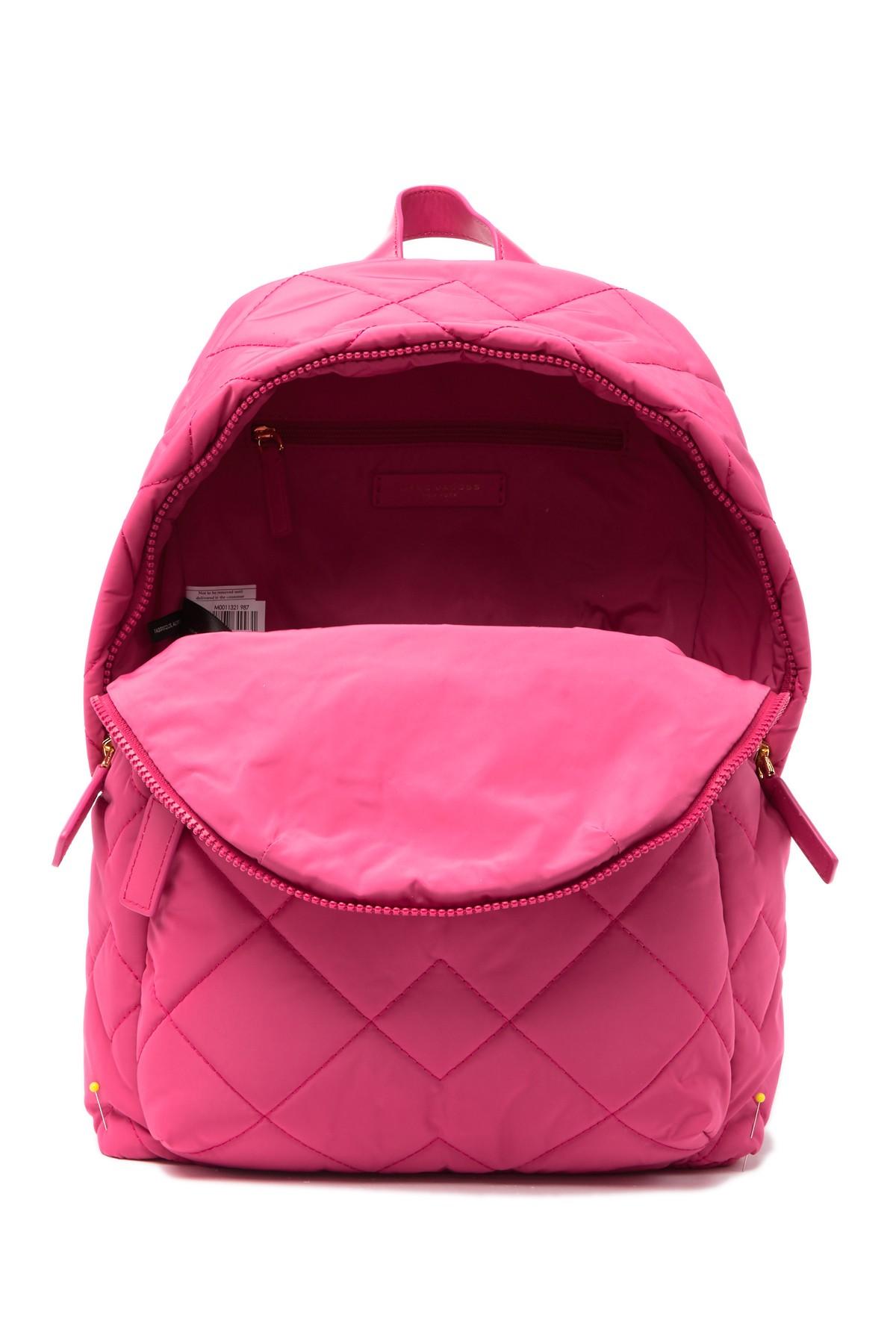 Marc Jacobs Synthetic Quilted Nylon School Backpack in Pink - Lyst