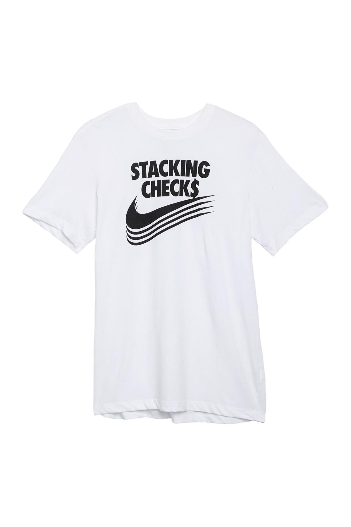 Nike Stacking T-shirt in White for Men Lyst