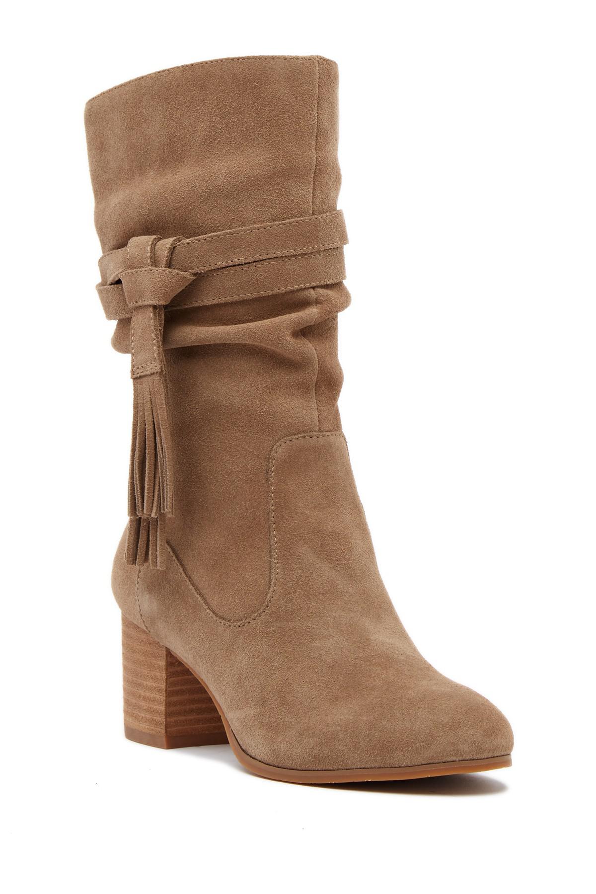 tahari suede booties