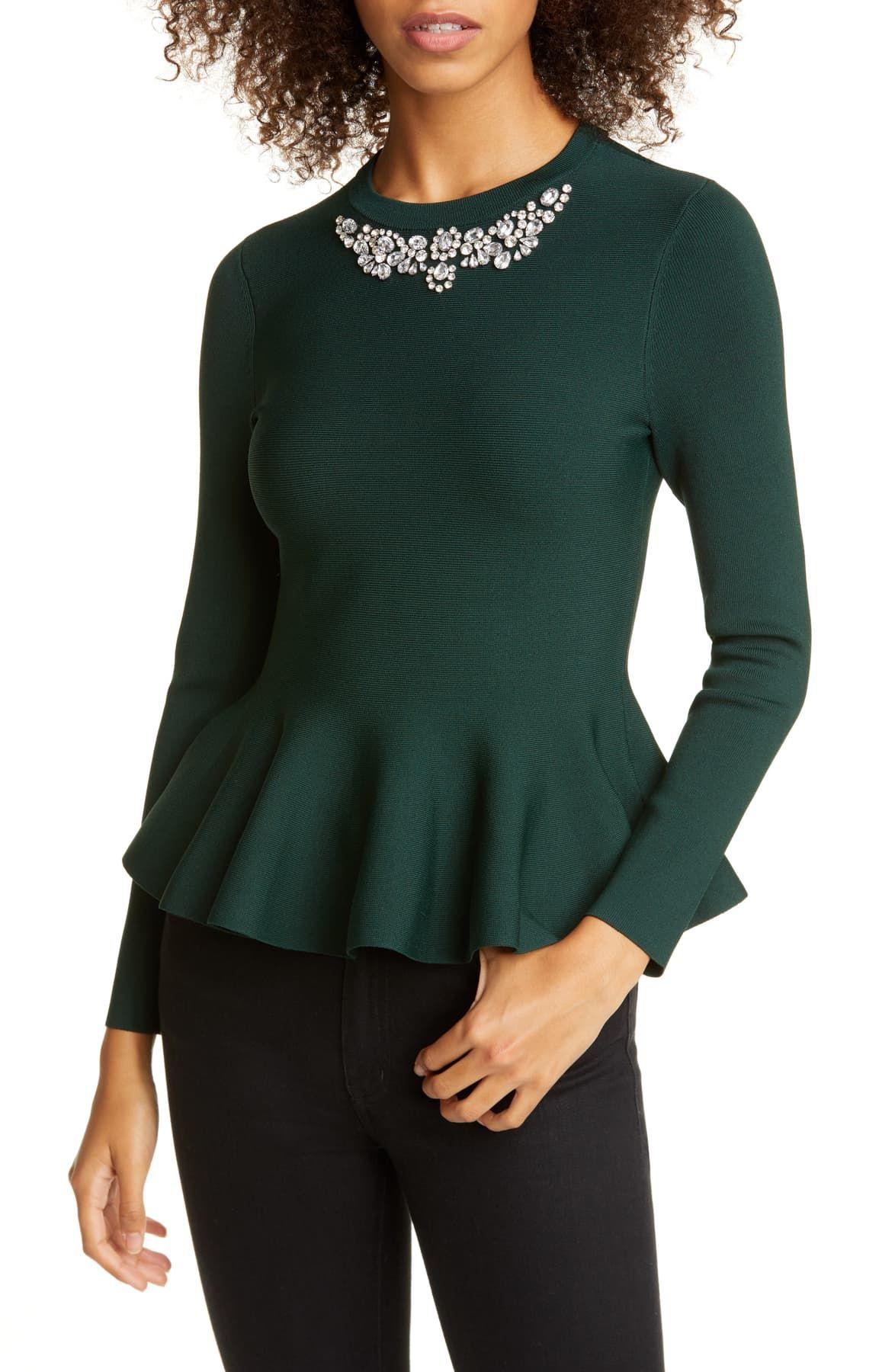 ted baker peplum top