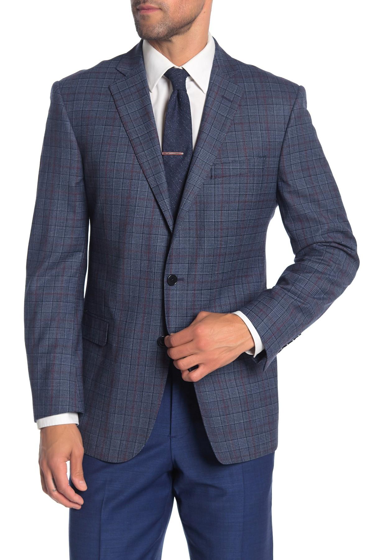 Brooks Brothers Wool Blue Plaid Two Button Notch Lapel Regent Fit Suit