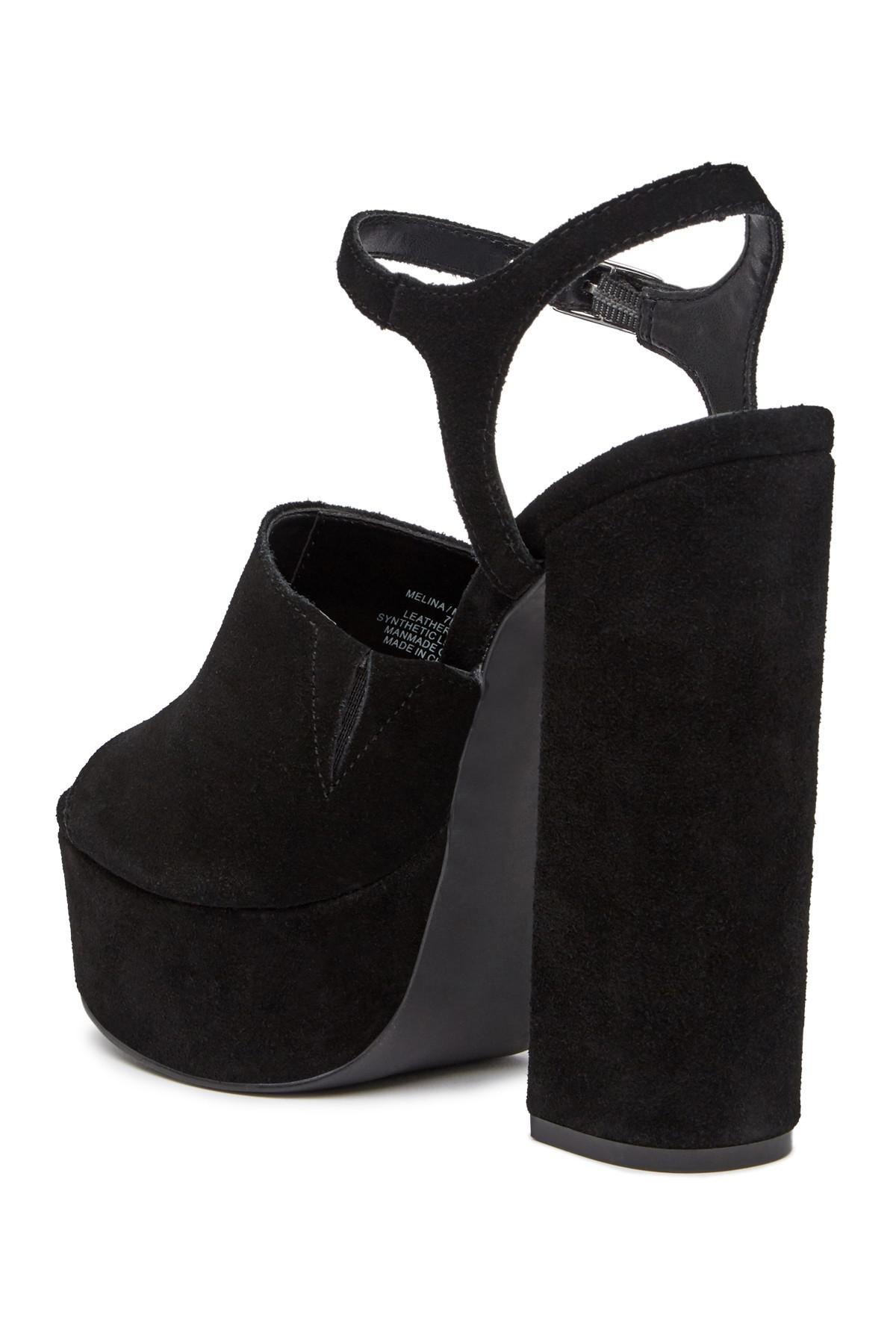 steve madden suede platform heels