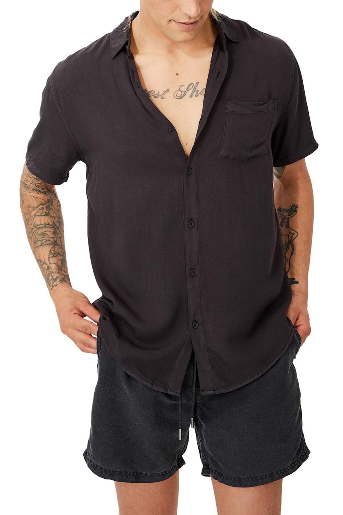 Cotton On Synthetic Cuban Short Sleeve 