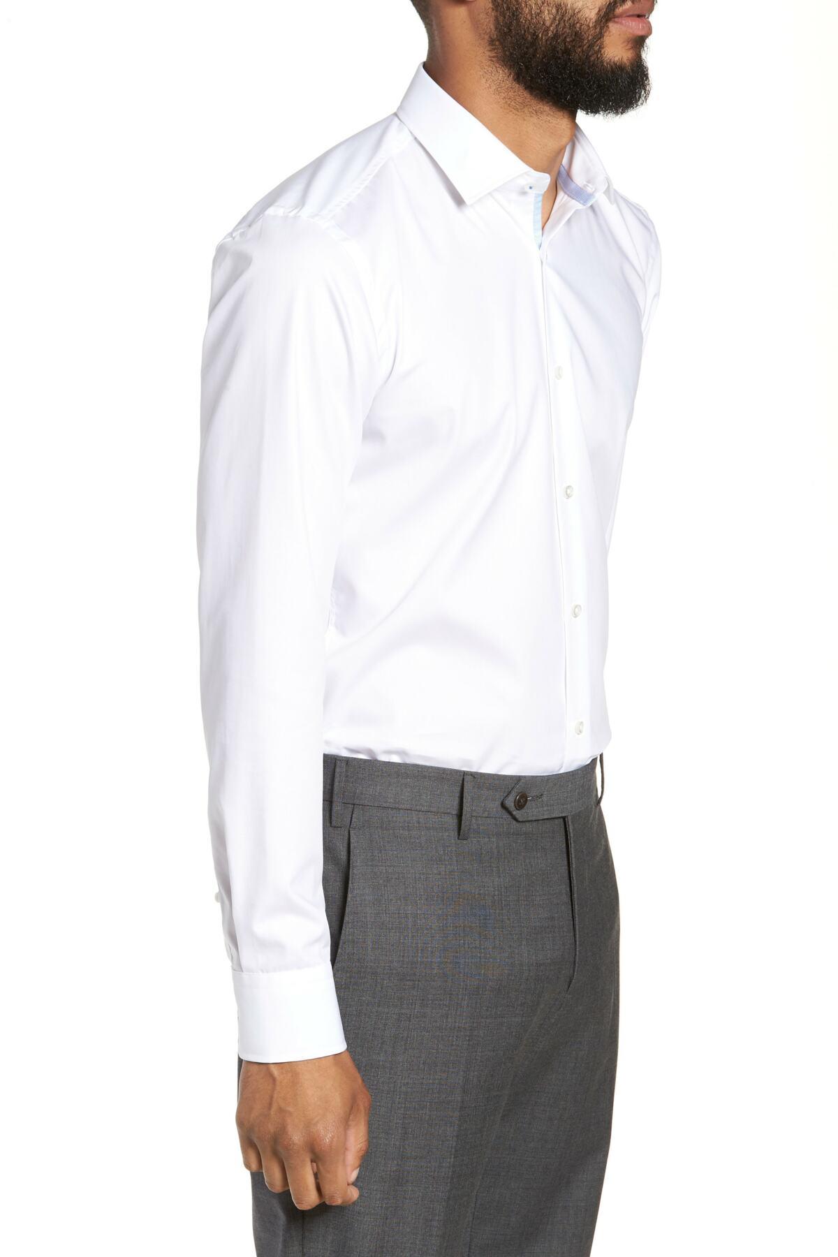 hugo boss easy iron slim fit