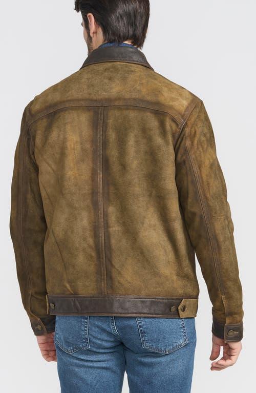 Flynt Distressed Leather Jacket in Brown for Men Lyst
