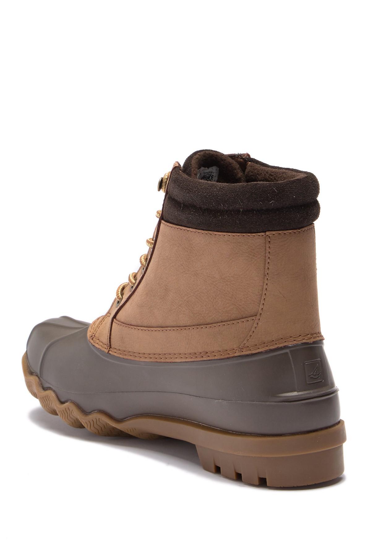 sperry 2 eye leather duck boot