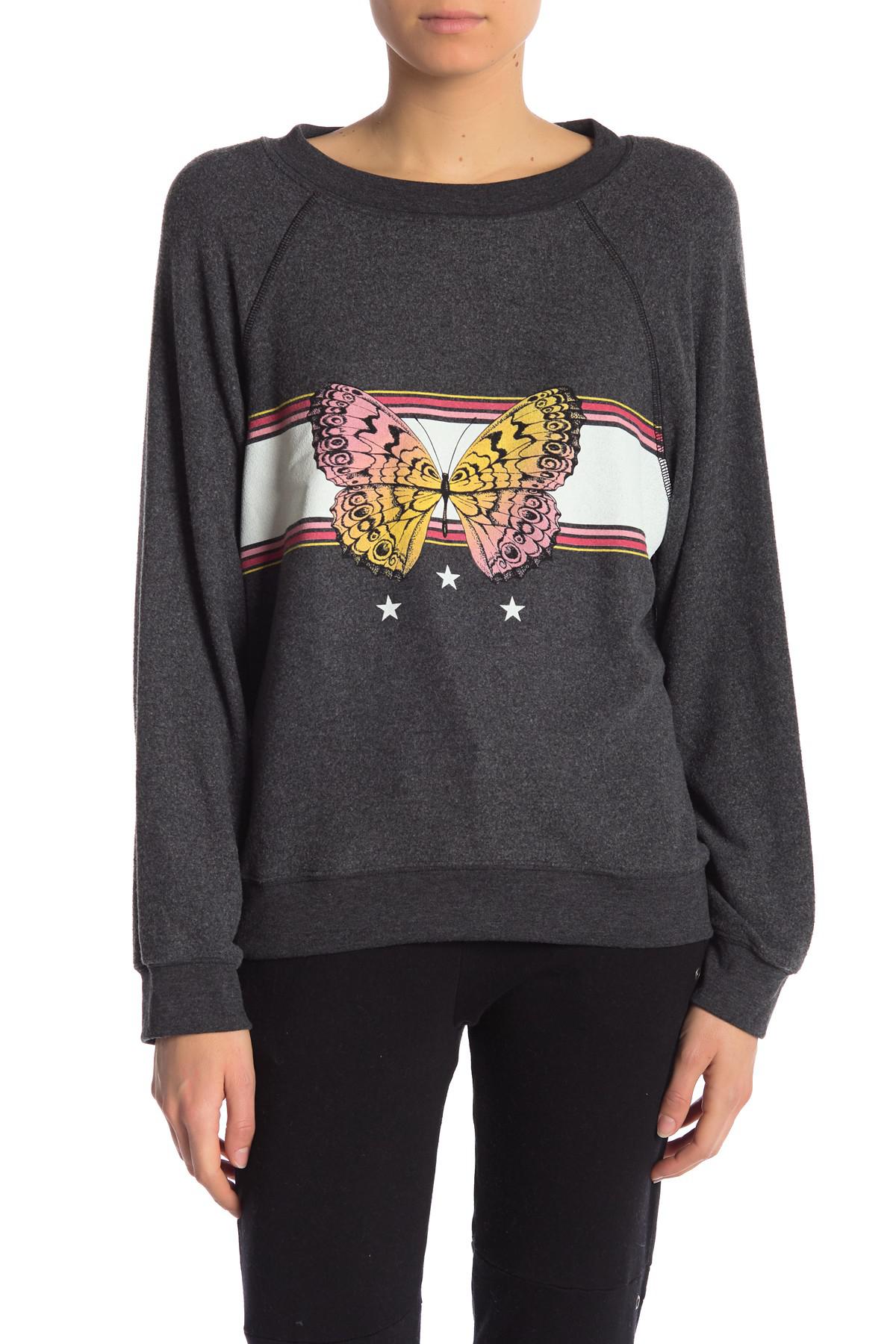 wildfox butterfly sweatshirt