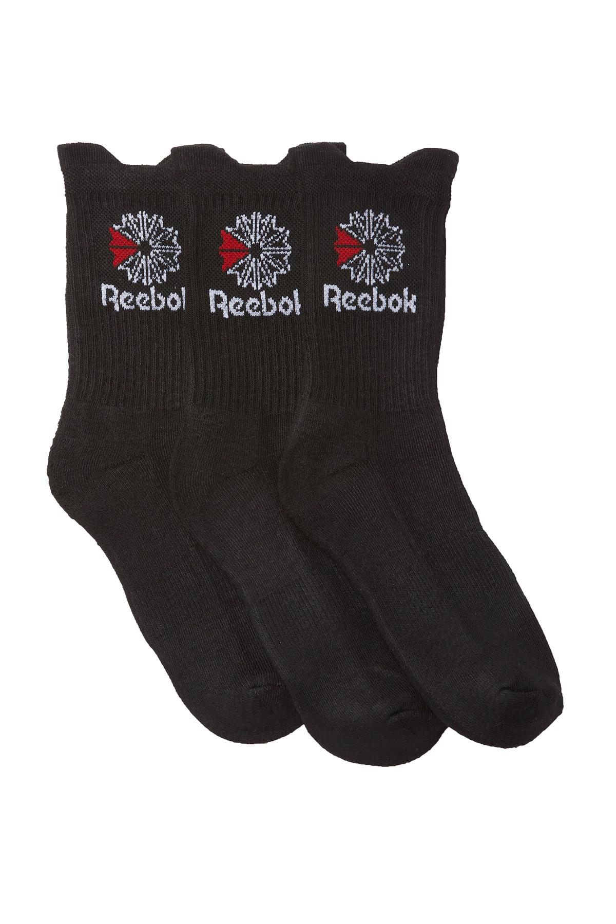 reebok socks pack of 3