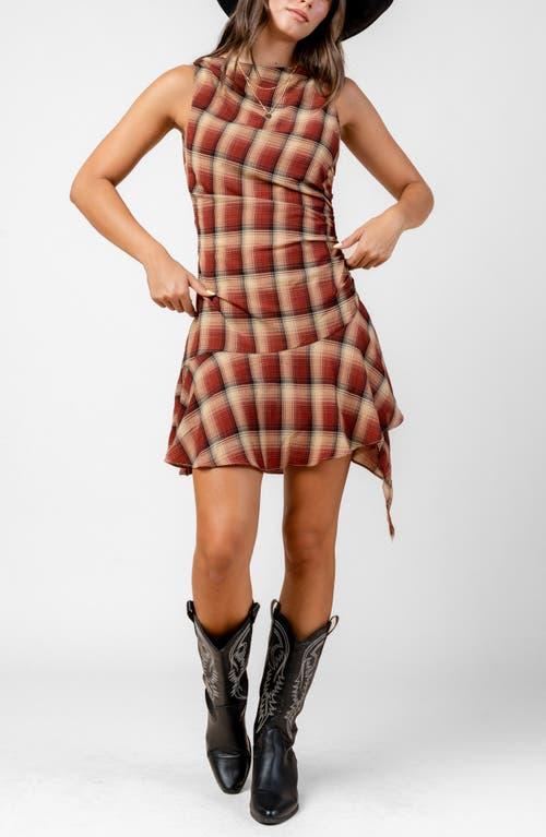 Beivy Plaid Asymmetric Dress | Lyst