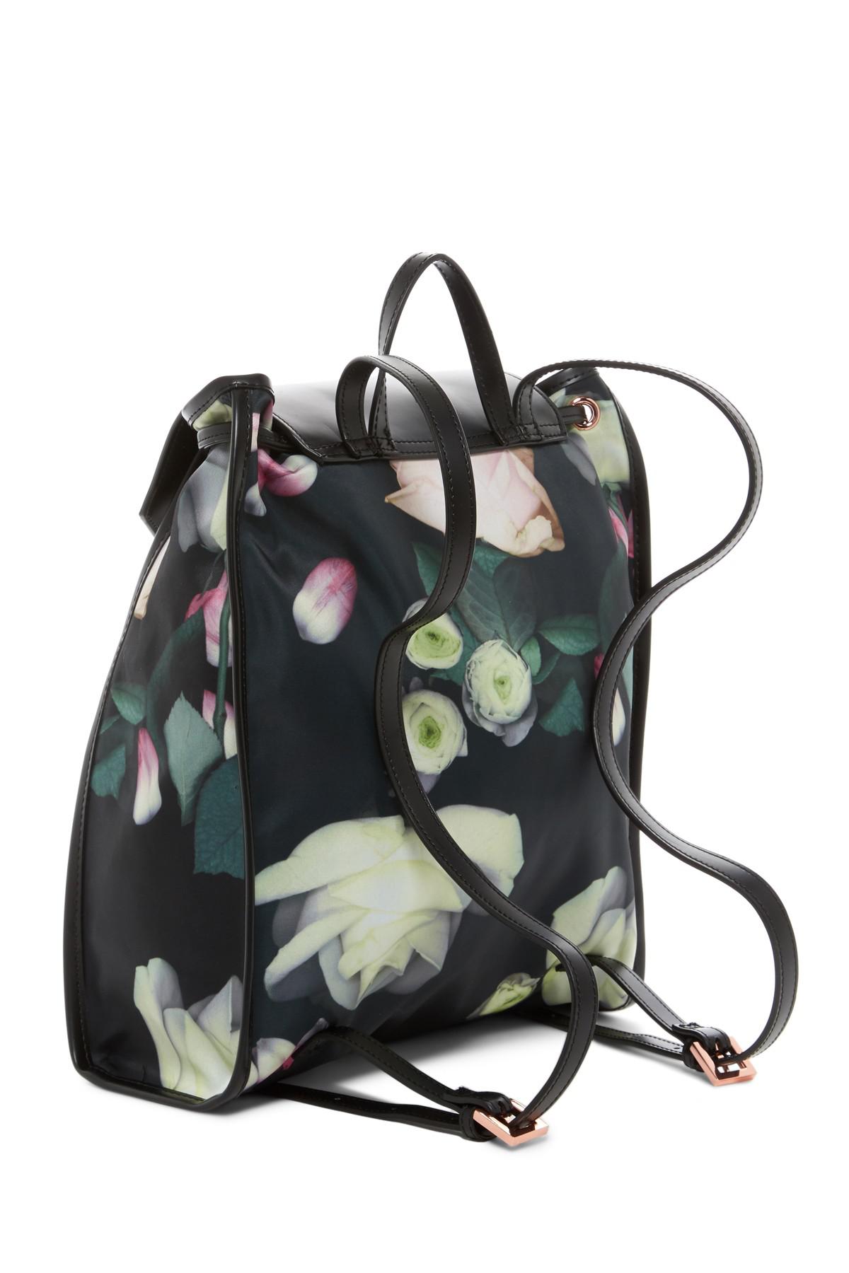 ted baker floral backpack