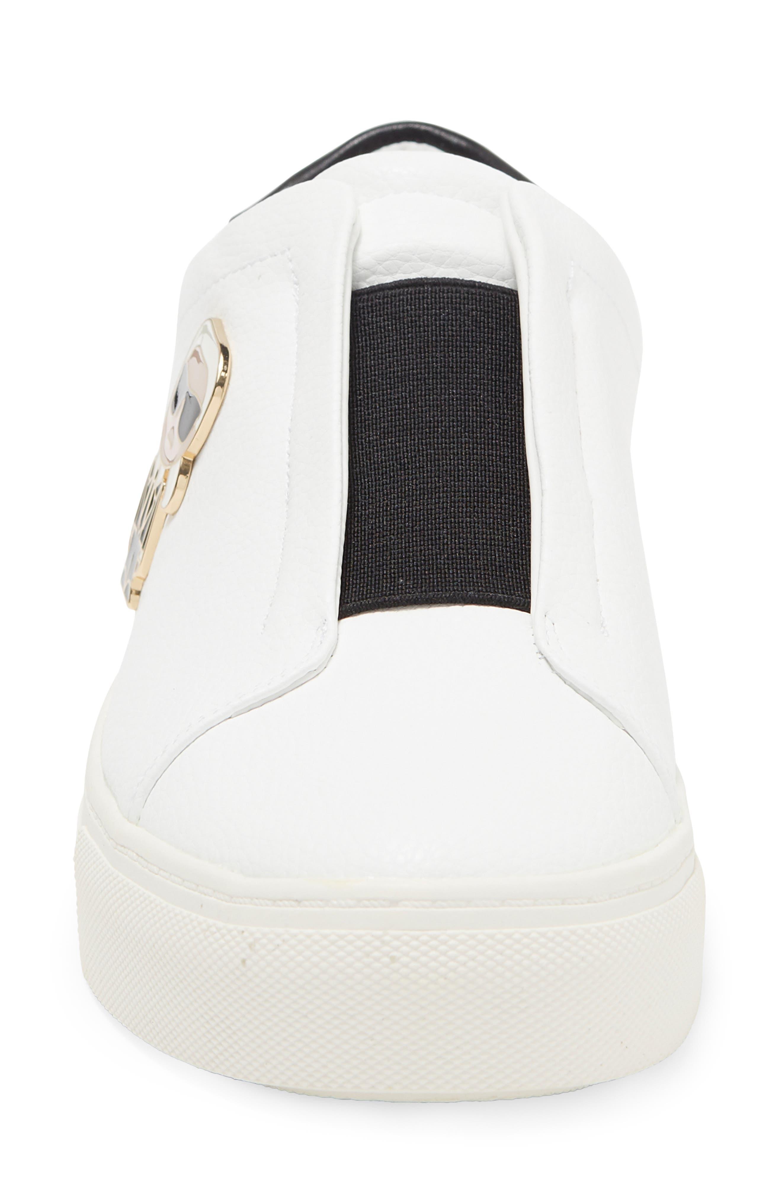 Karl Lagerfeld Ceci Slip-on Sneaker In Bright White/black At Nordstrom Rack  | Lyst