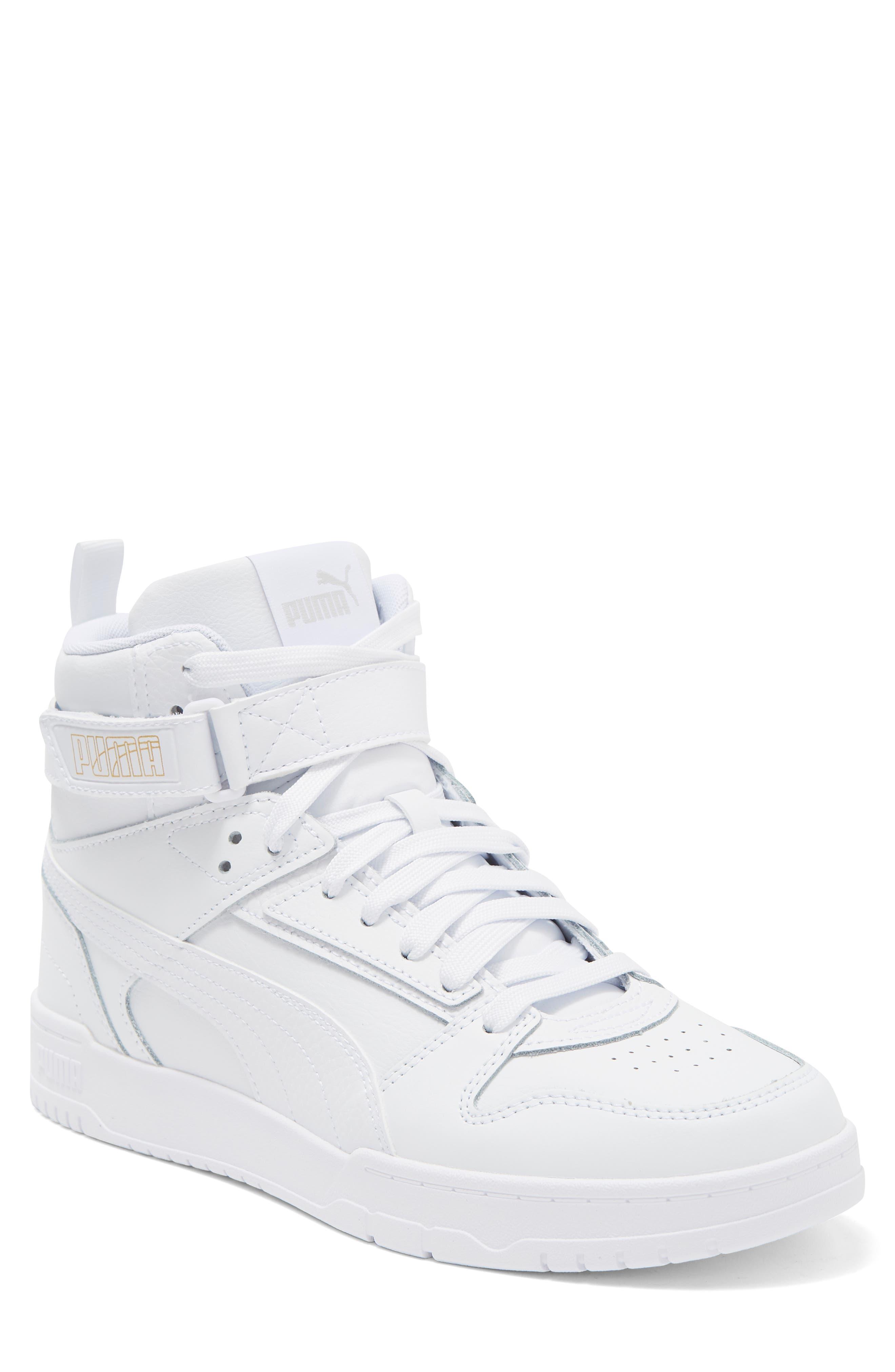 PUMA Rbd Game Mid Top Sneaker In White-white- Team Gold At Nordstrom ...