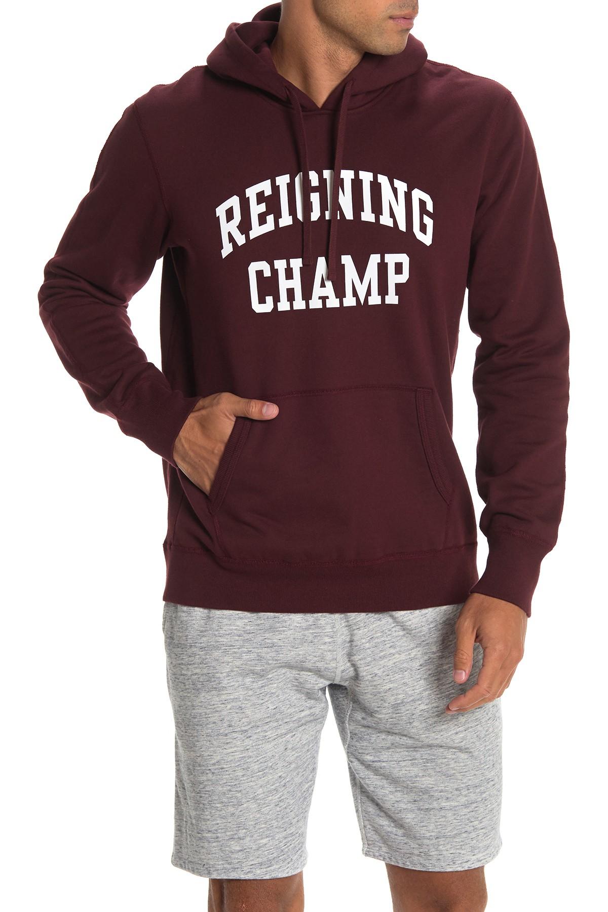 reigning champ crimson hoodie
