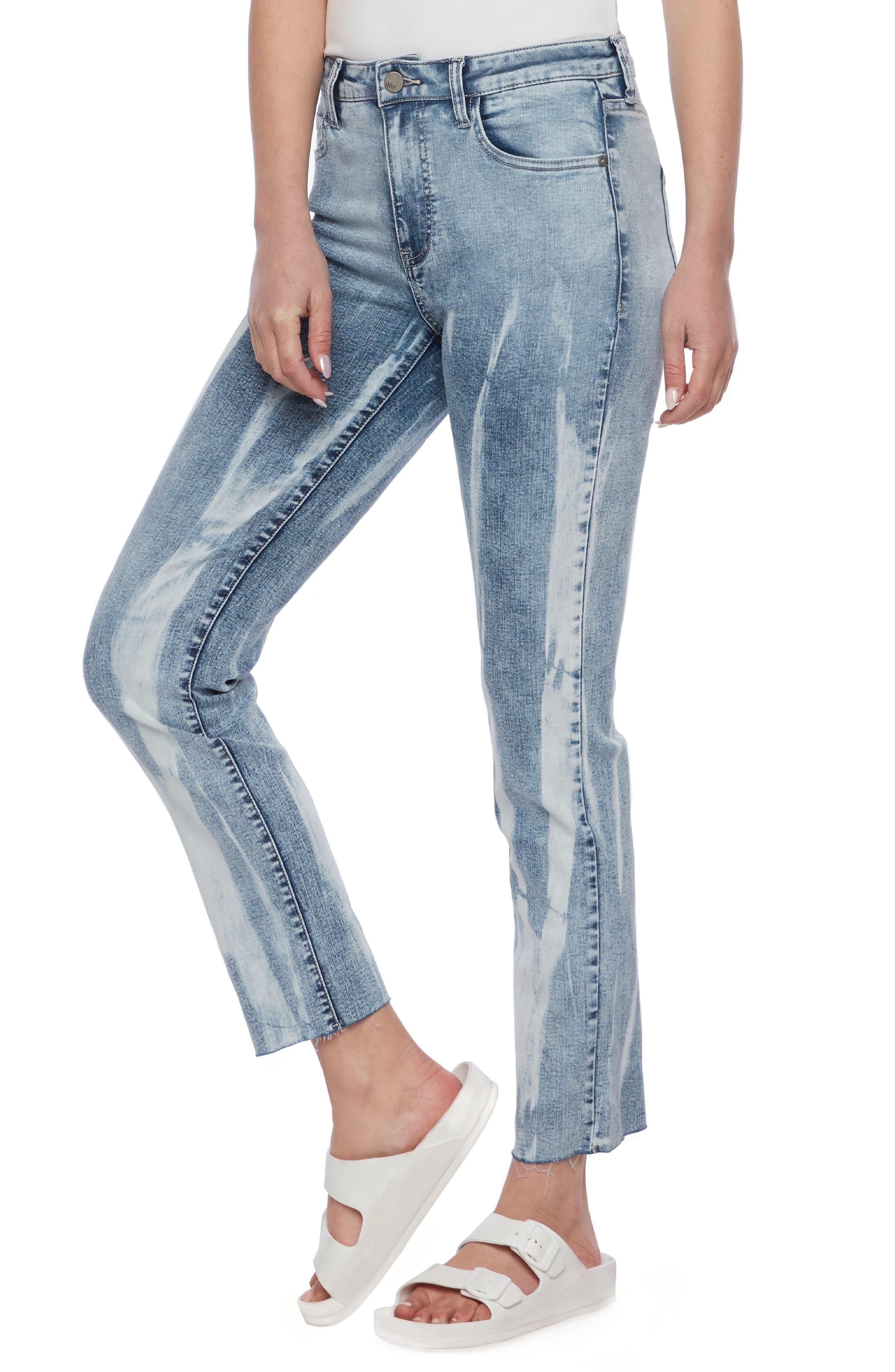 Wash Lab Denim Vera Ankle Straight Leg Jeans in Blue Lyst
