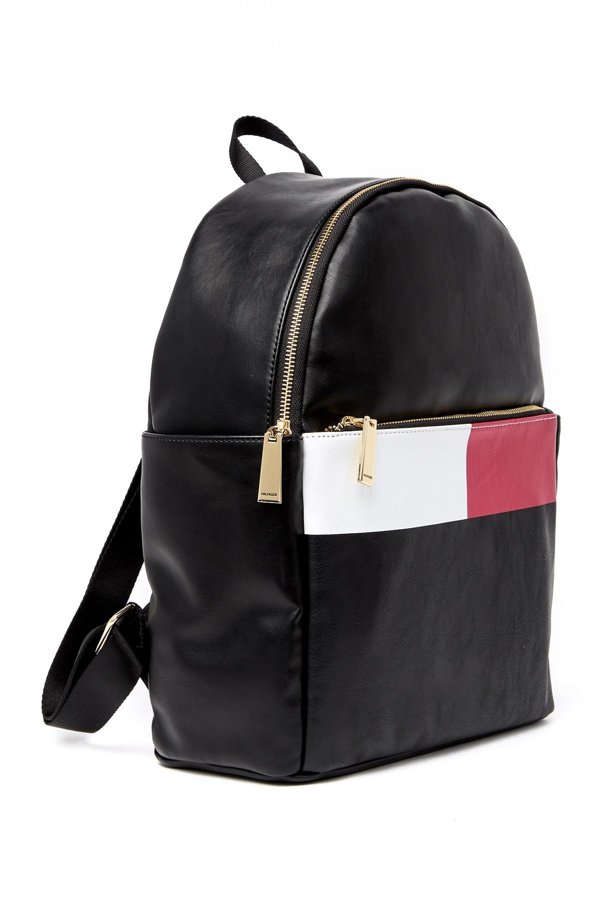 Tommy Hilfiger Sirina Smooth Dome Backpack in Black - Lyst
