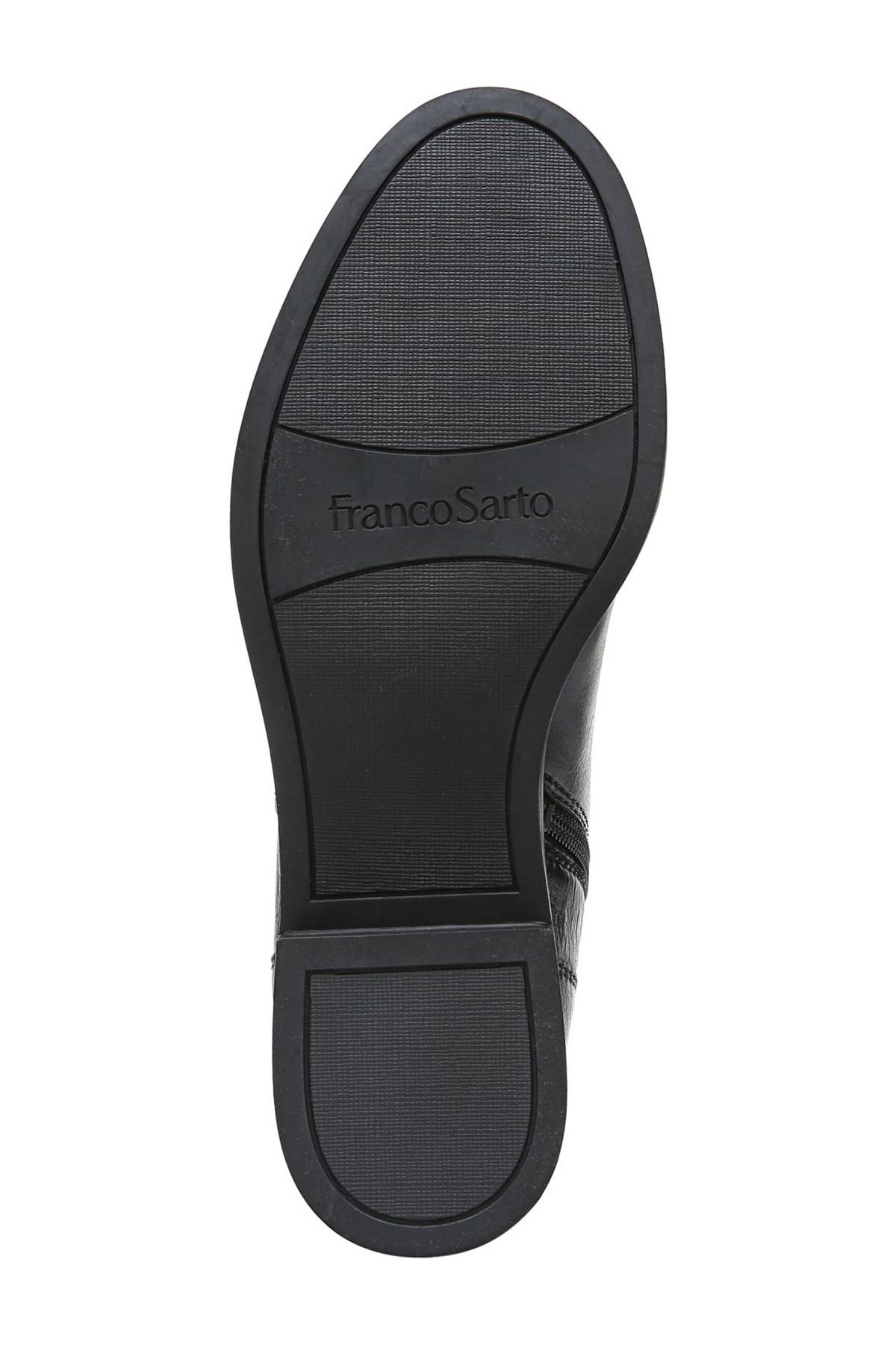 franco sarto benny leather ankle boot