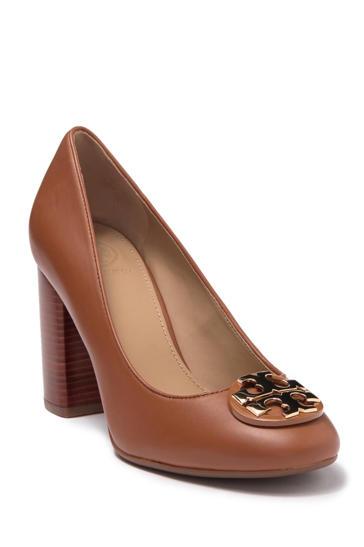 Tory Burch Janey Leather Pump in Brown | Lyst