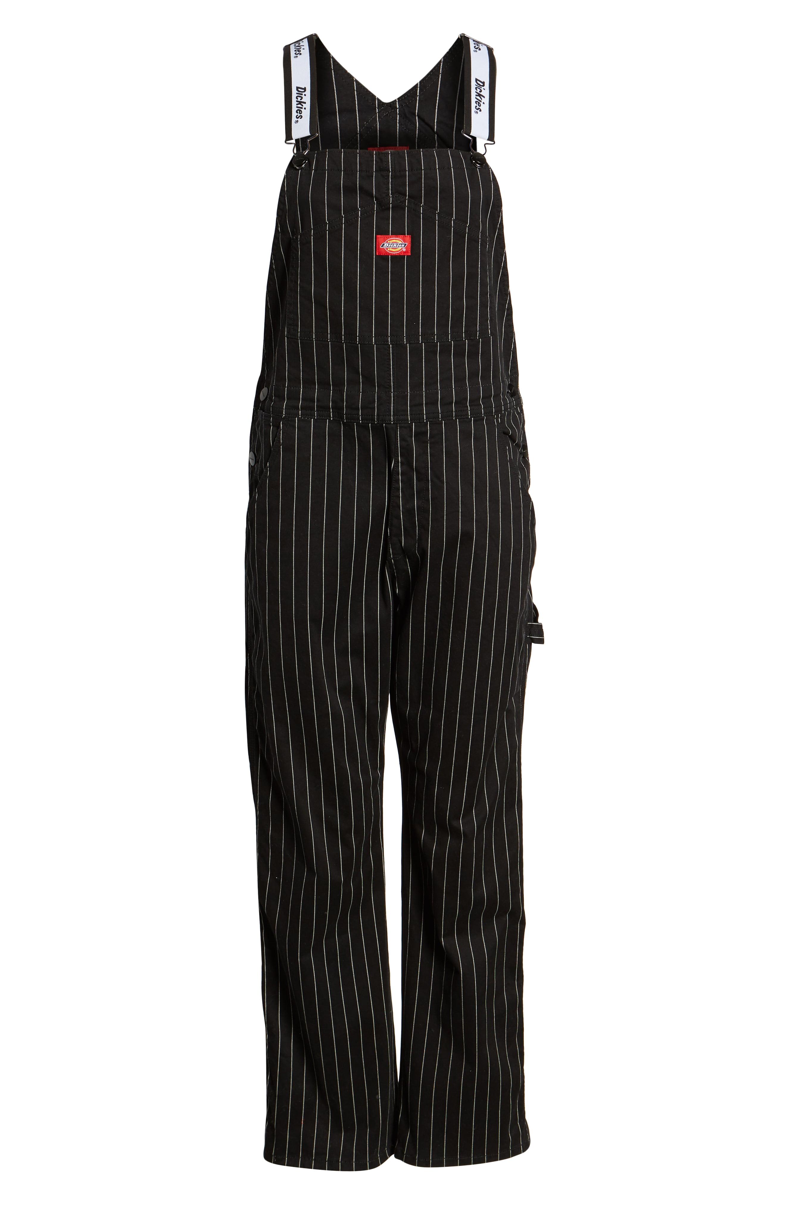 Dickies Cotton Pinstripe Overalls in Black Lyst