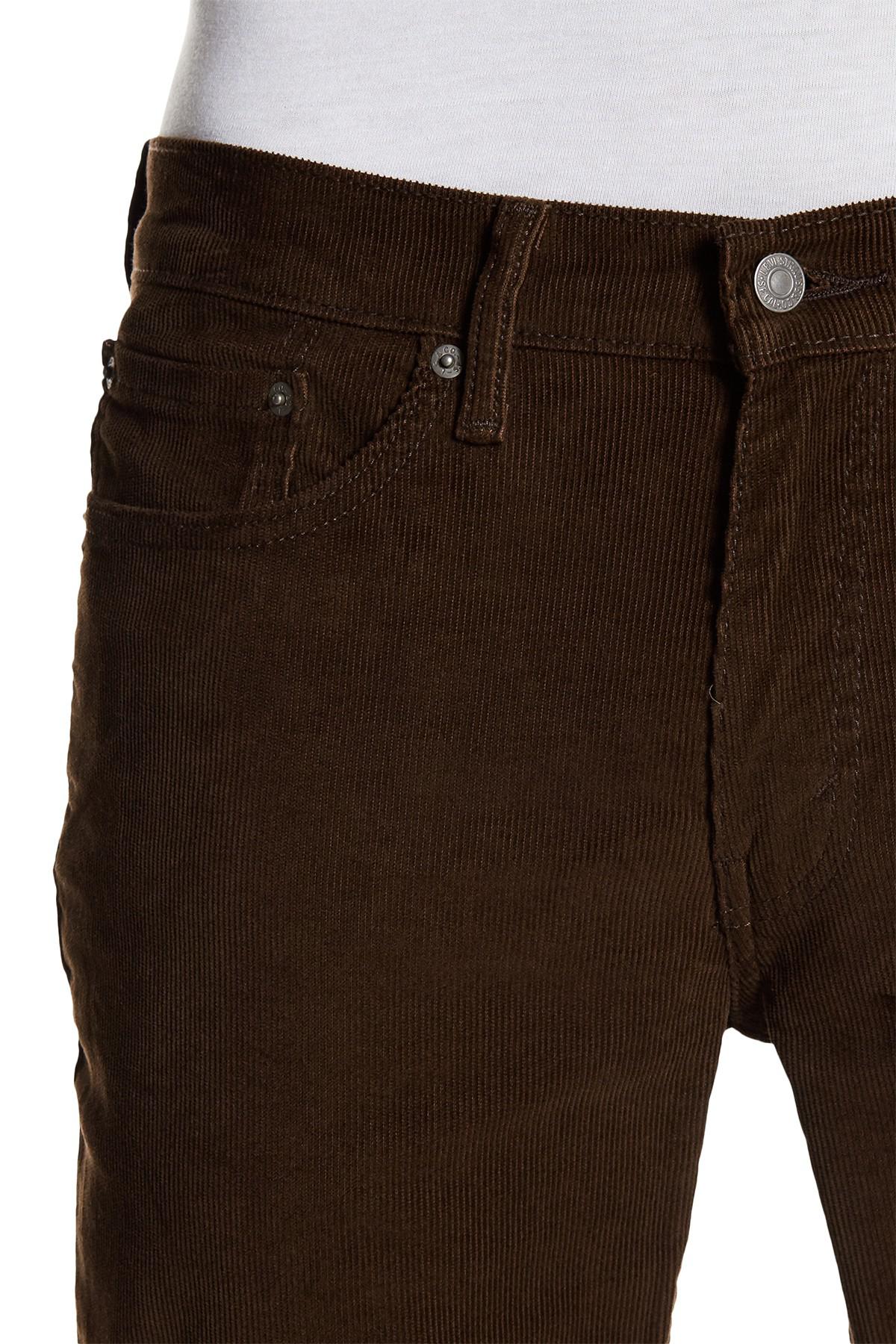 Levi's 514 Straight Leg Compost Corduroy Pants in Brown for Men - Lyst