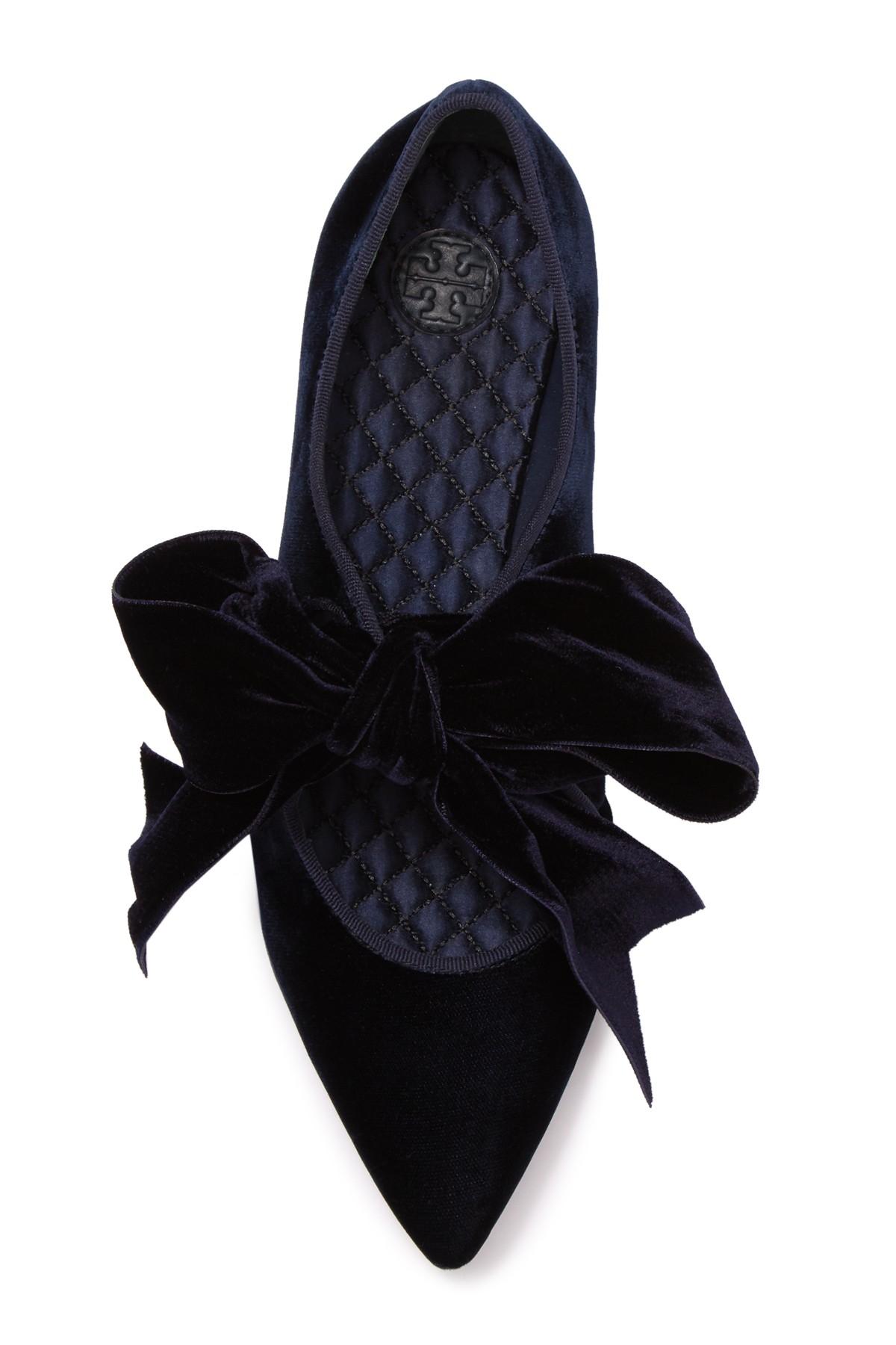 Tory Burch Clara Flat in Blue Lyst