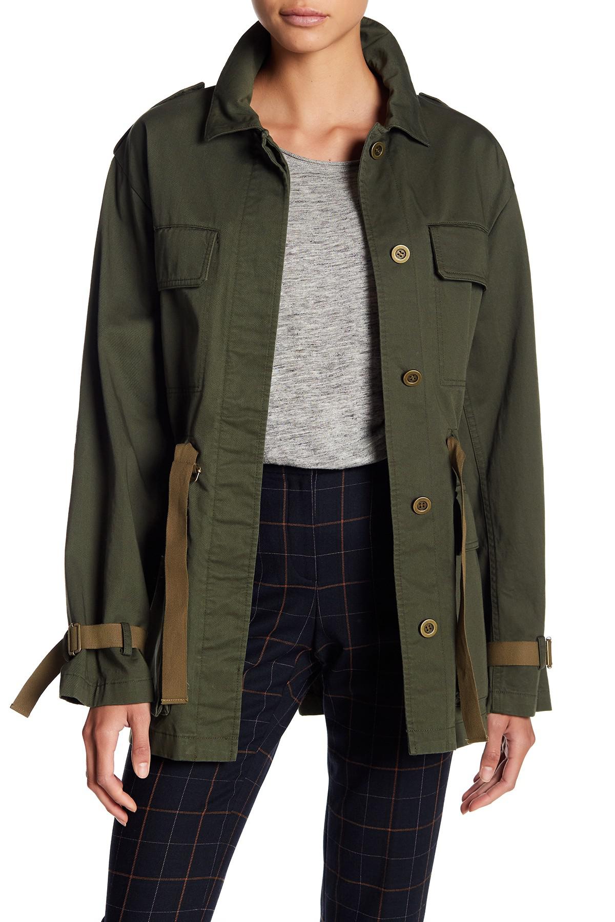 Theory Canvas Jacket in Military Green (Green) Lyst