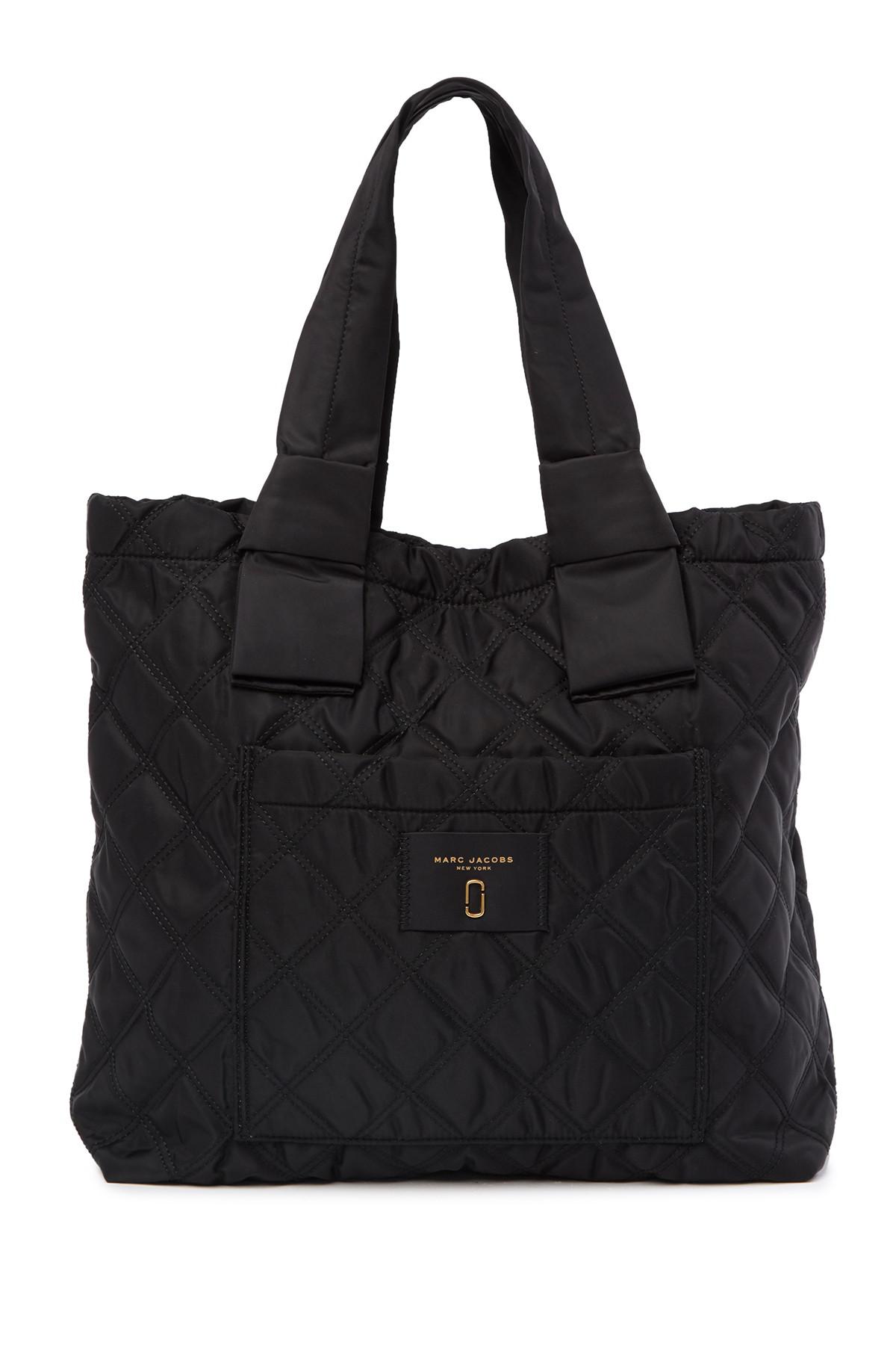 Marc Jacobs Synthetic Nylon Knot Quilted Tote Bag in Black - Lyst