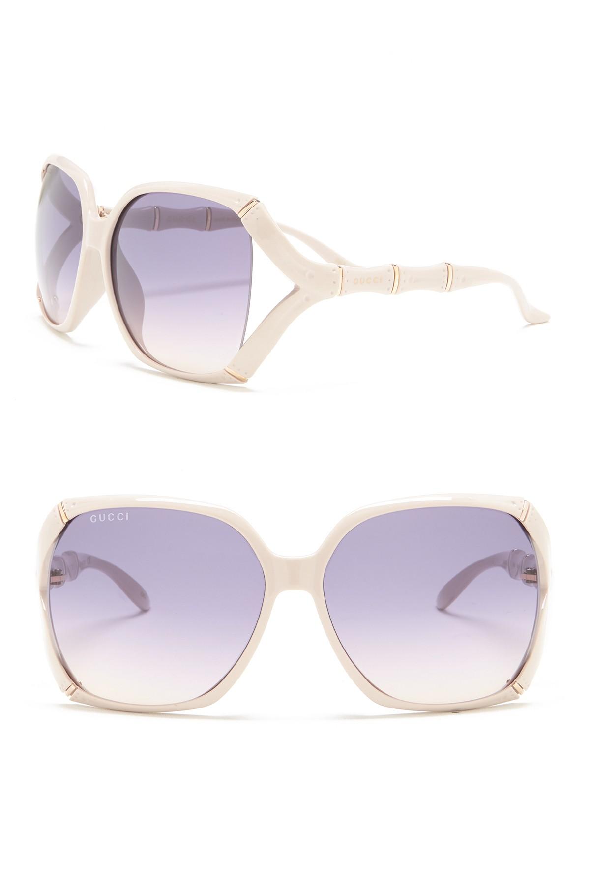 gucci 58mm oversize square sunglasses