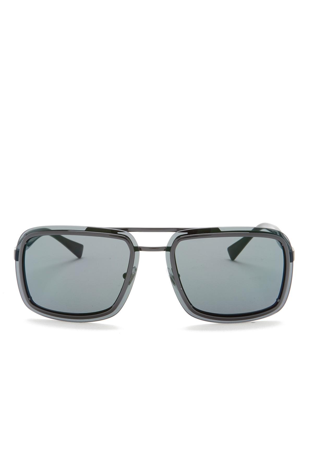 Versace Rectangle 63mm Sunglasses in 