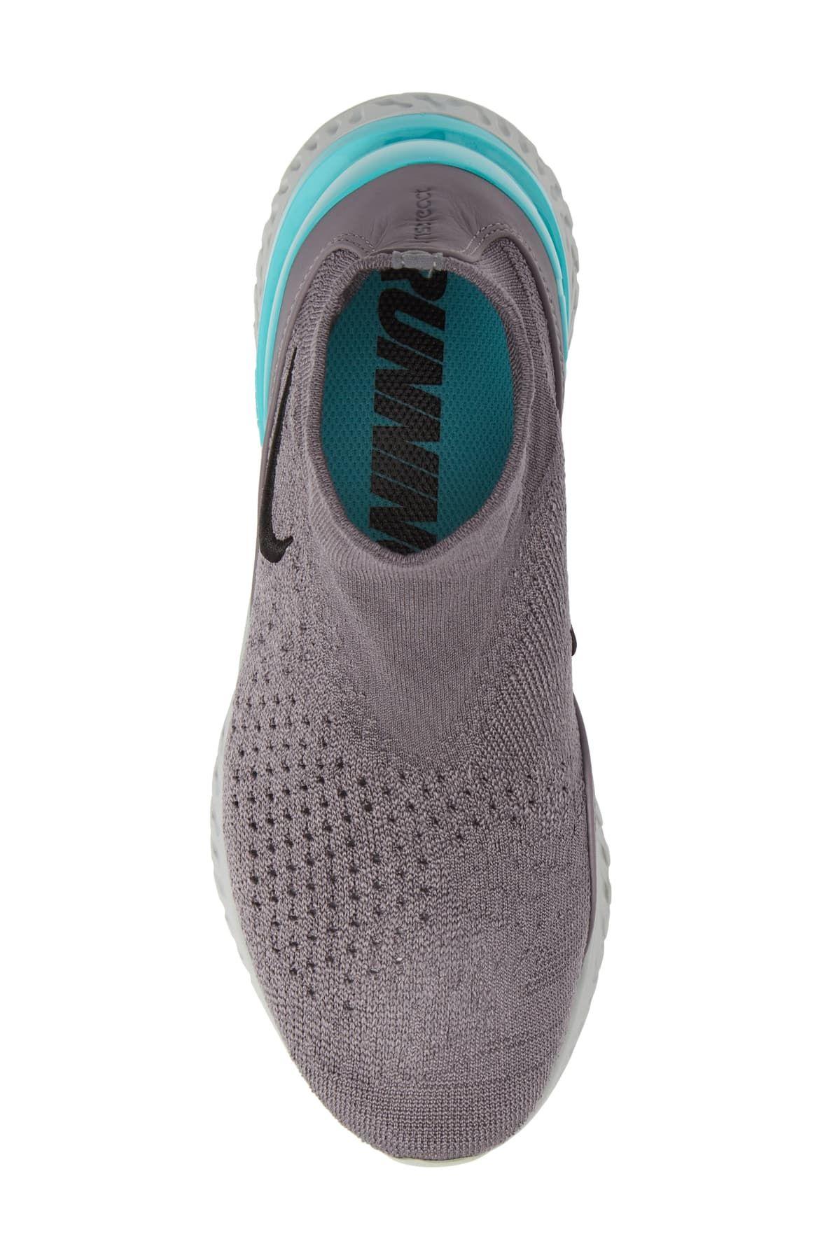 Nike Leather Rise React Flyknit Sock Sneaker for Men | Lyst
