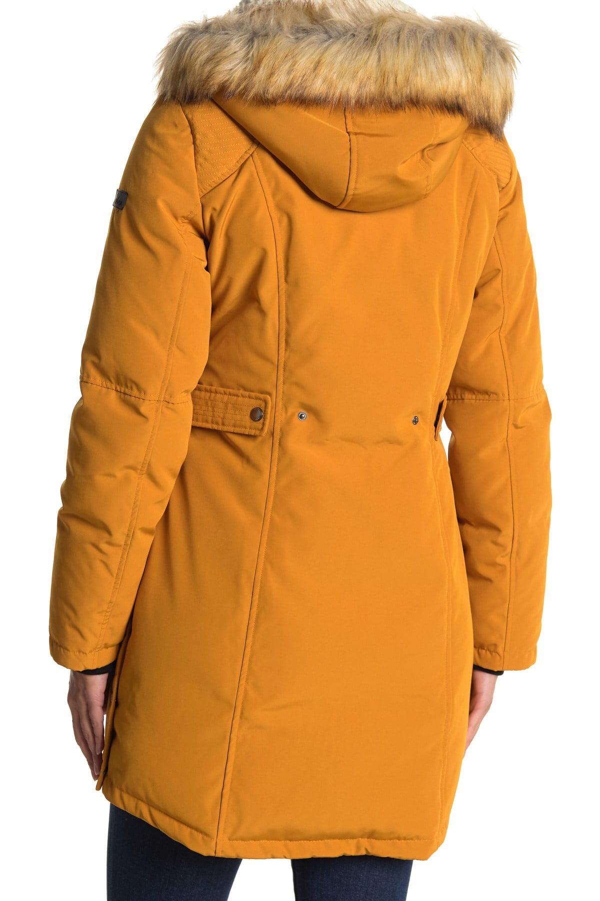 sam edelman faux fur hooded full zip parka