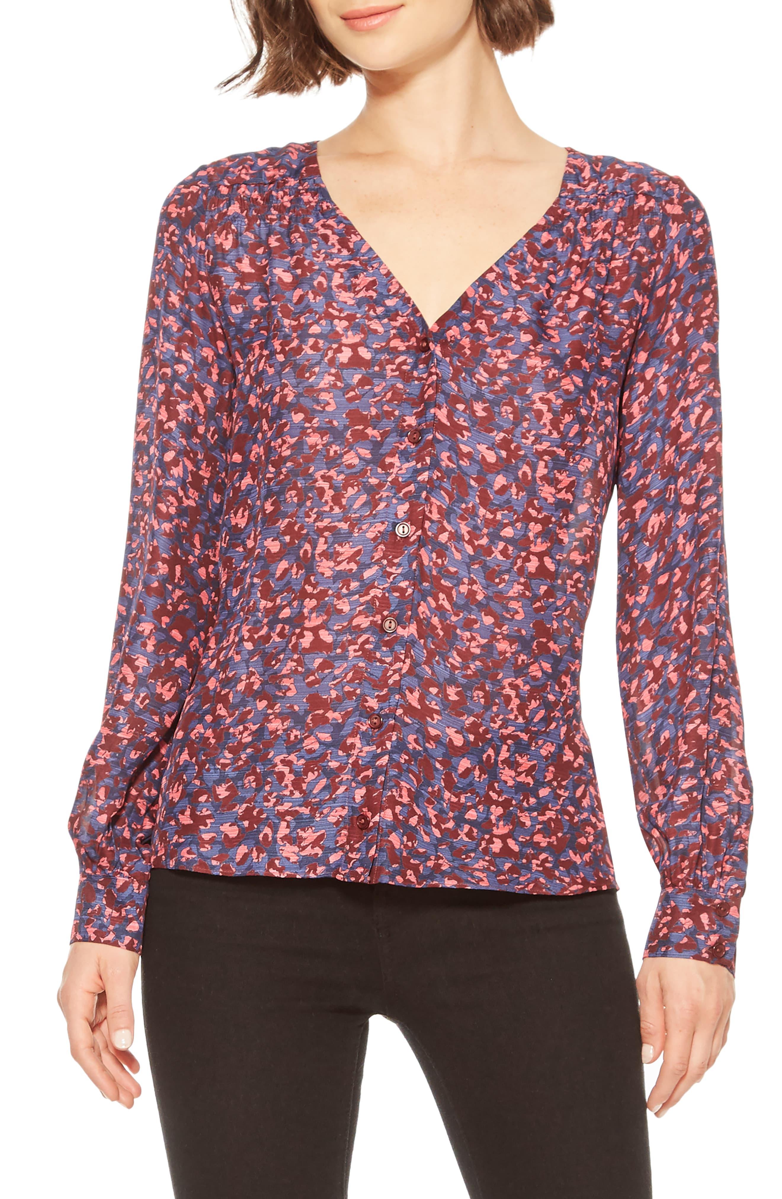 Parker Silk Sachi Blouse in Red - Lyst