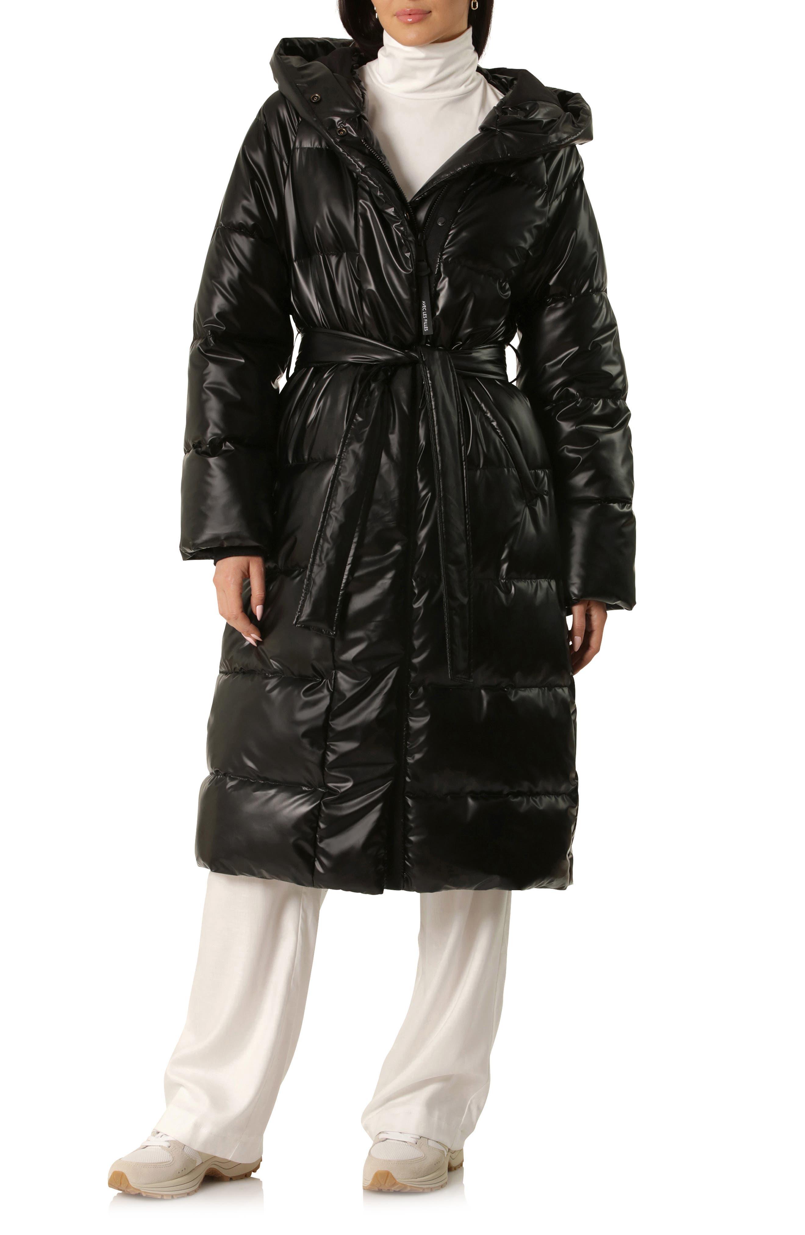 Avec les filles clearance hooded down puffer coat