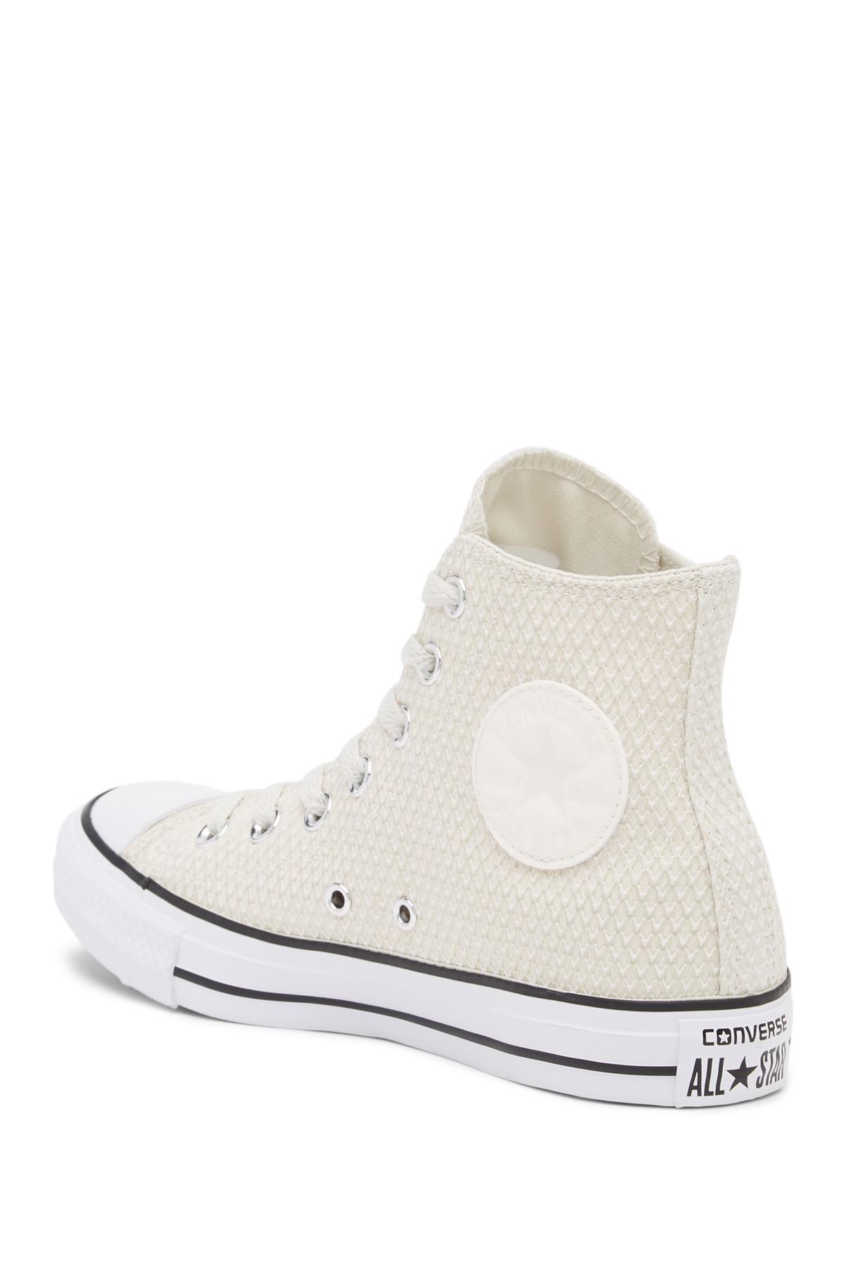 Converse Chuck Taylor All Star Texture High Top Sneaker (women) in White  for Men | Lyst