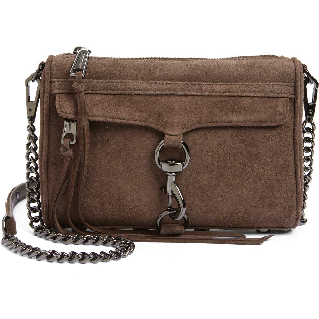 Rebecca Minkoff Mini Leather Top Handle Crossbody Bag in Brown Lyst