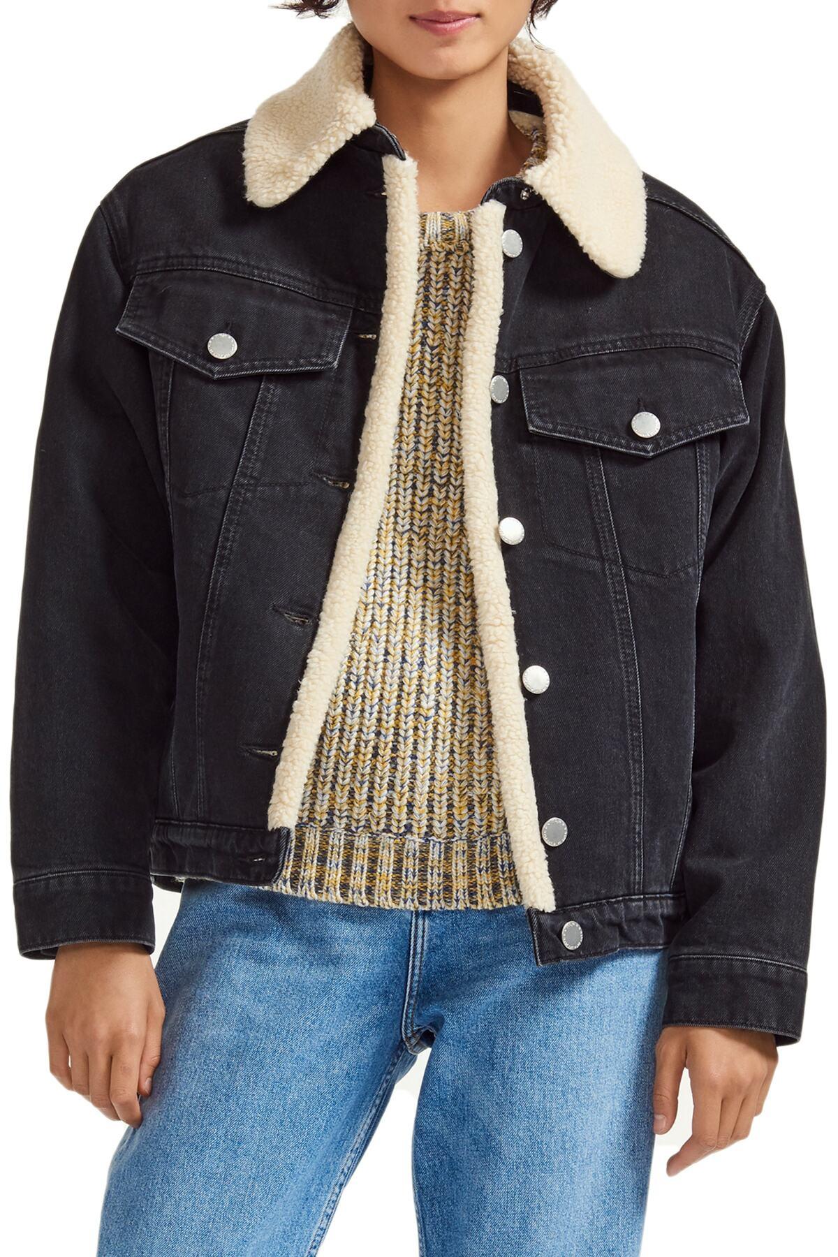 maje denim jacket