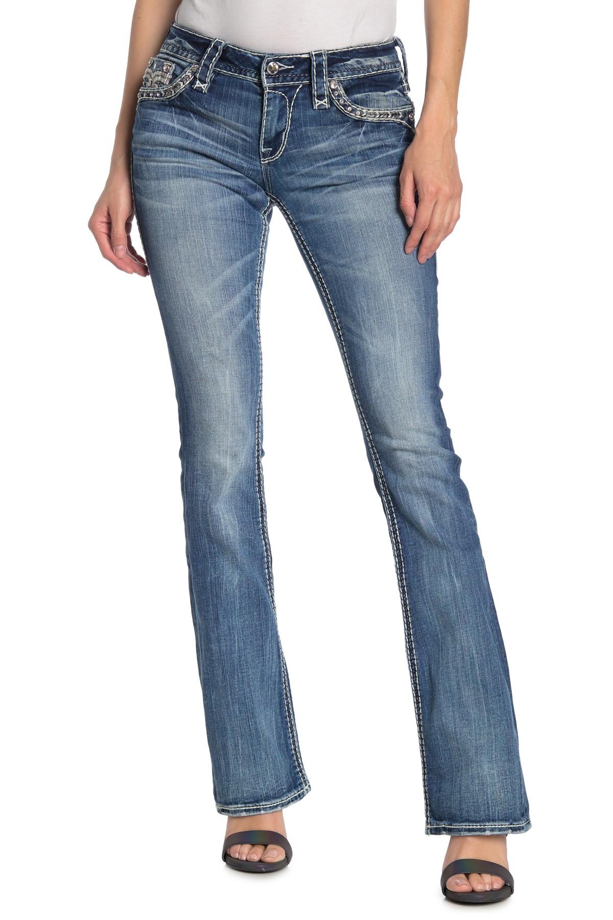 Rock Revival Denim Randi Topstitched Bootcut Jeans in Blue - Lyst