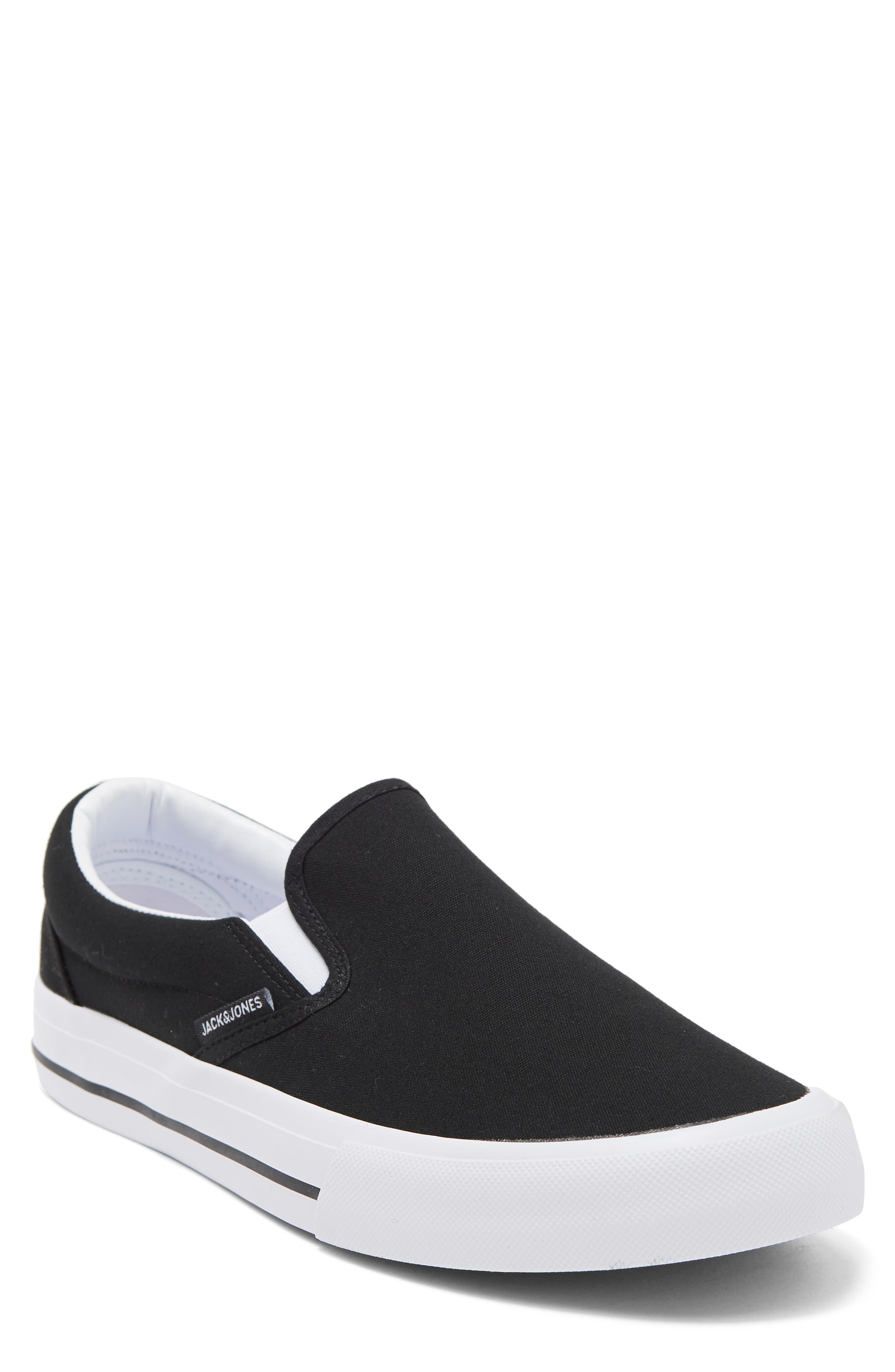 Jack & Jones Fuller Canvas Slipon In Anthracite At Nordstrom Rack in