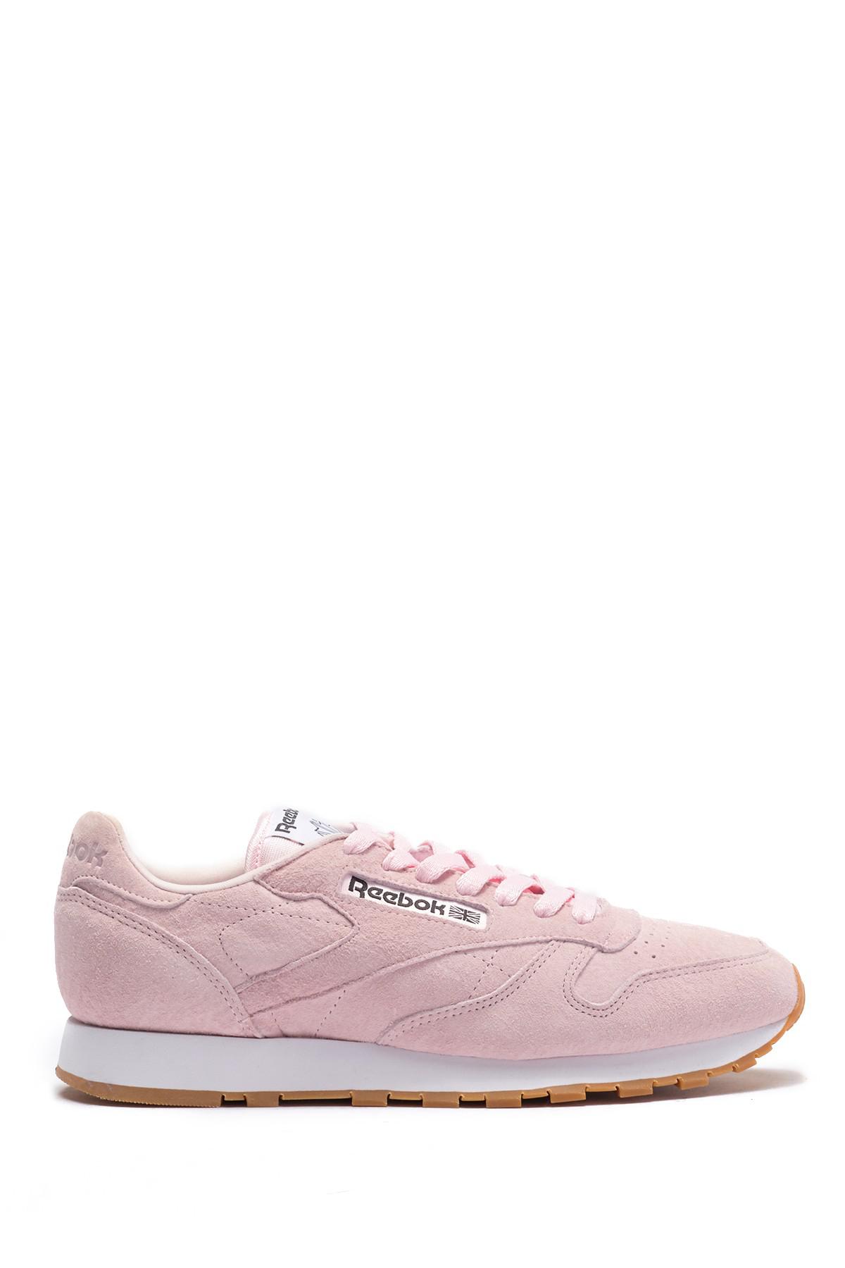 reebok classic pink suede