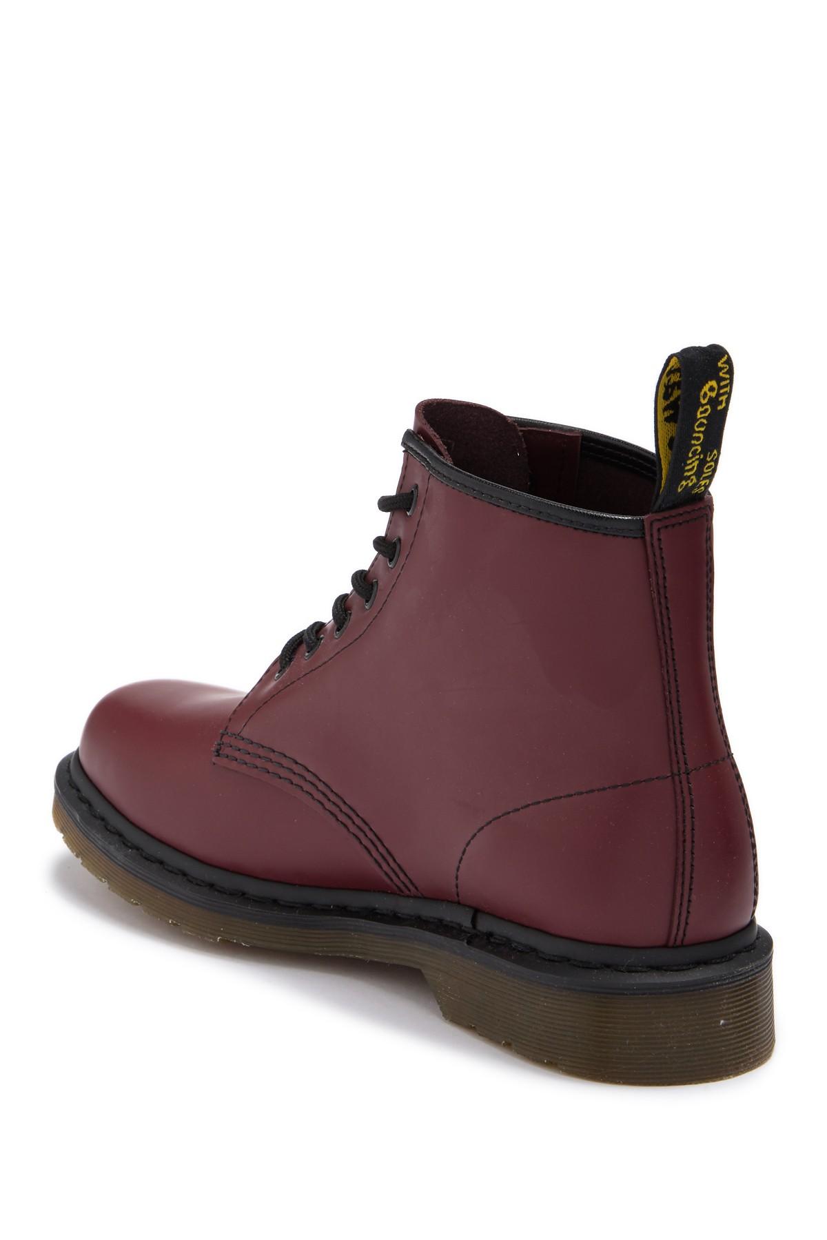 Dr. Martens 6-eye Cherry Leather Boot in Cherry Red (Red) for Men | Lyst