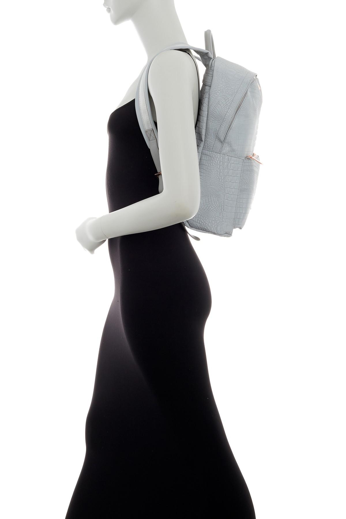 ted baker reflective croc backpack