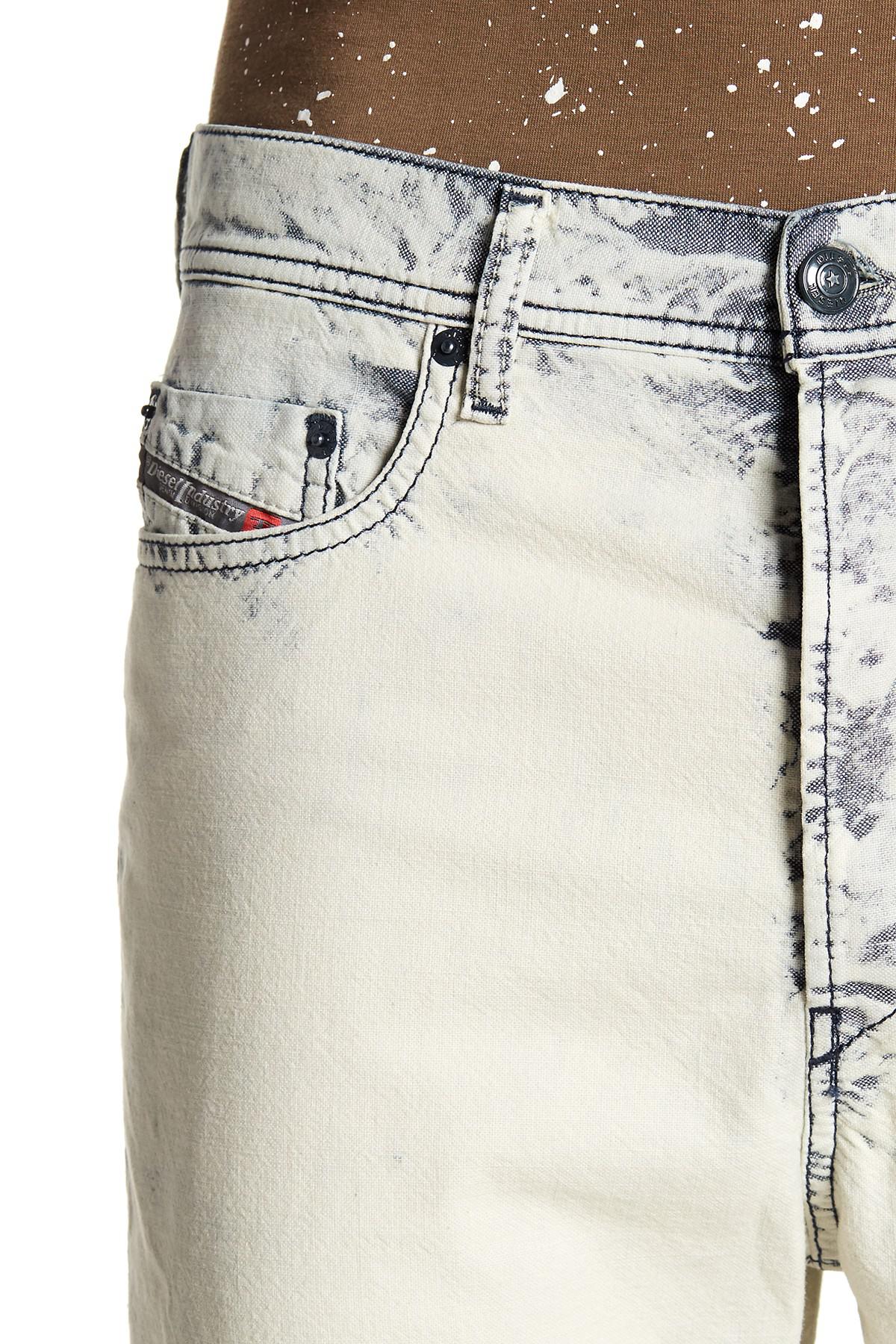 DIESEL Rhial Slim Cropped Jeans for Men | Lyst